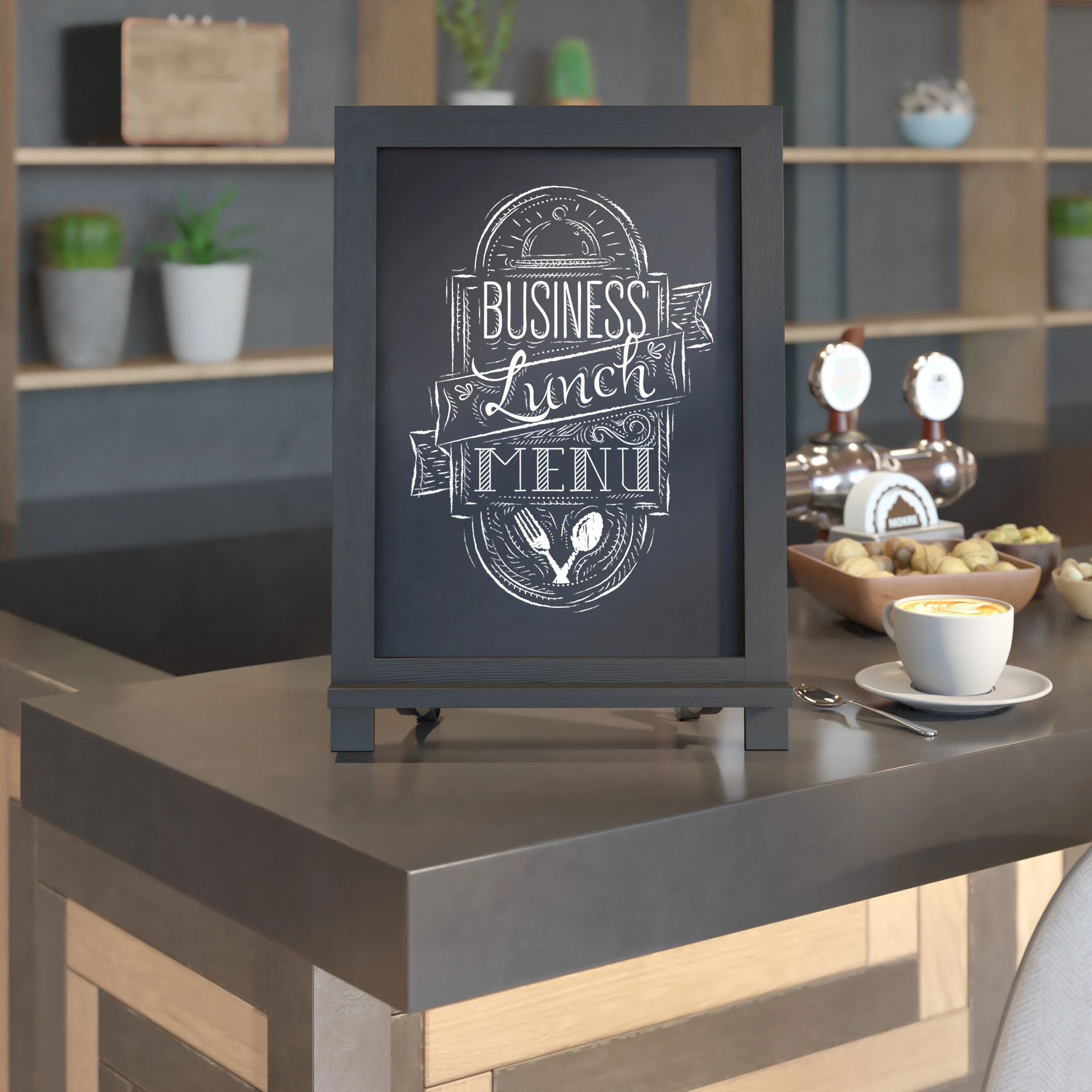 Canterbury Tabletop Magnetic Chalkboards Sign with Metal Scrolled Legs, Hanging Wall Chalkboards, Countertop Memo Board - Image 16