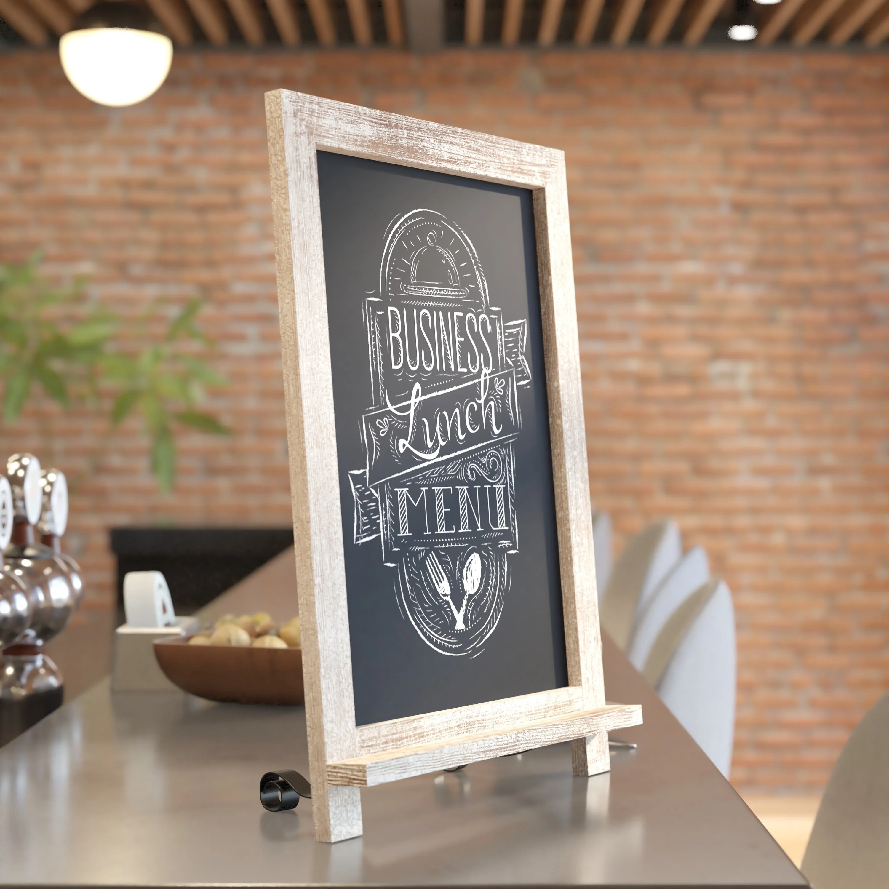 Canterbury Tabletop Magnetic Chalkboards Sign with Metal Scrolled Legs, Hanging Wall Chalkboards, Countertop Memo Board - Image 33