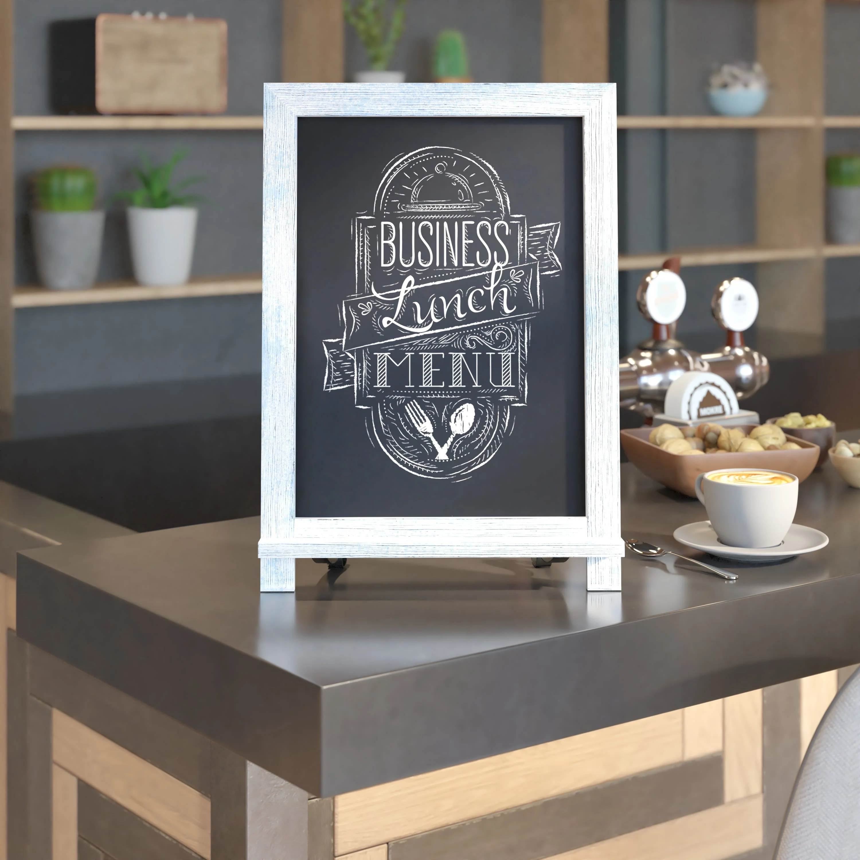 Canterbury Tabletop Magnetic Chalkboards Sign with Metal Scrolled Legs, Hanging Wall Chalkboards, Countertop Memo Board - Image 81