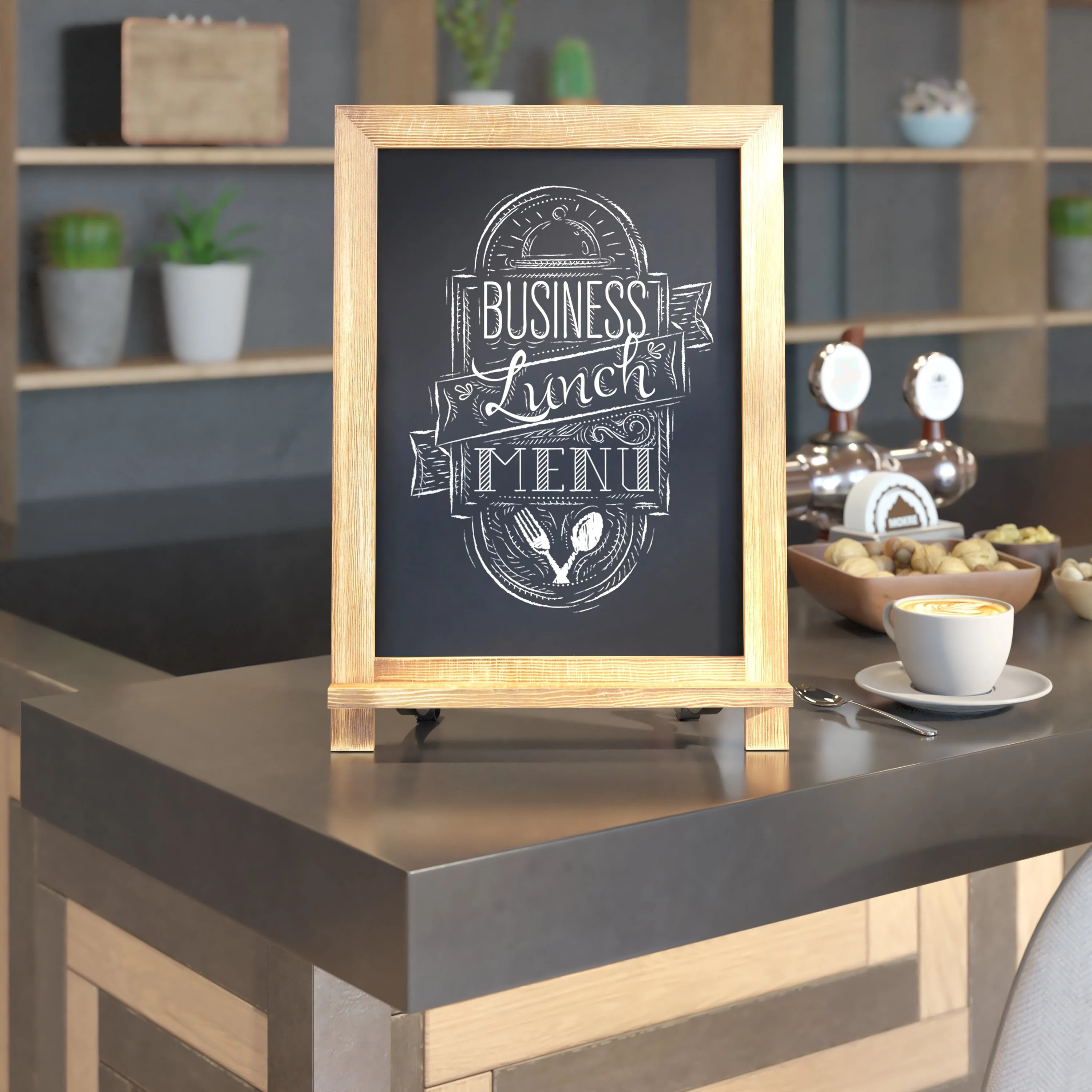 Canterbury Tabletop Magnetic Chalkboards Sign with Metal Scrolled Legs, Hanging Wall Chalkboards, Countertop Memo Board - Image 94