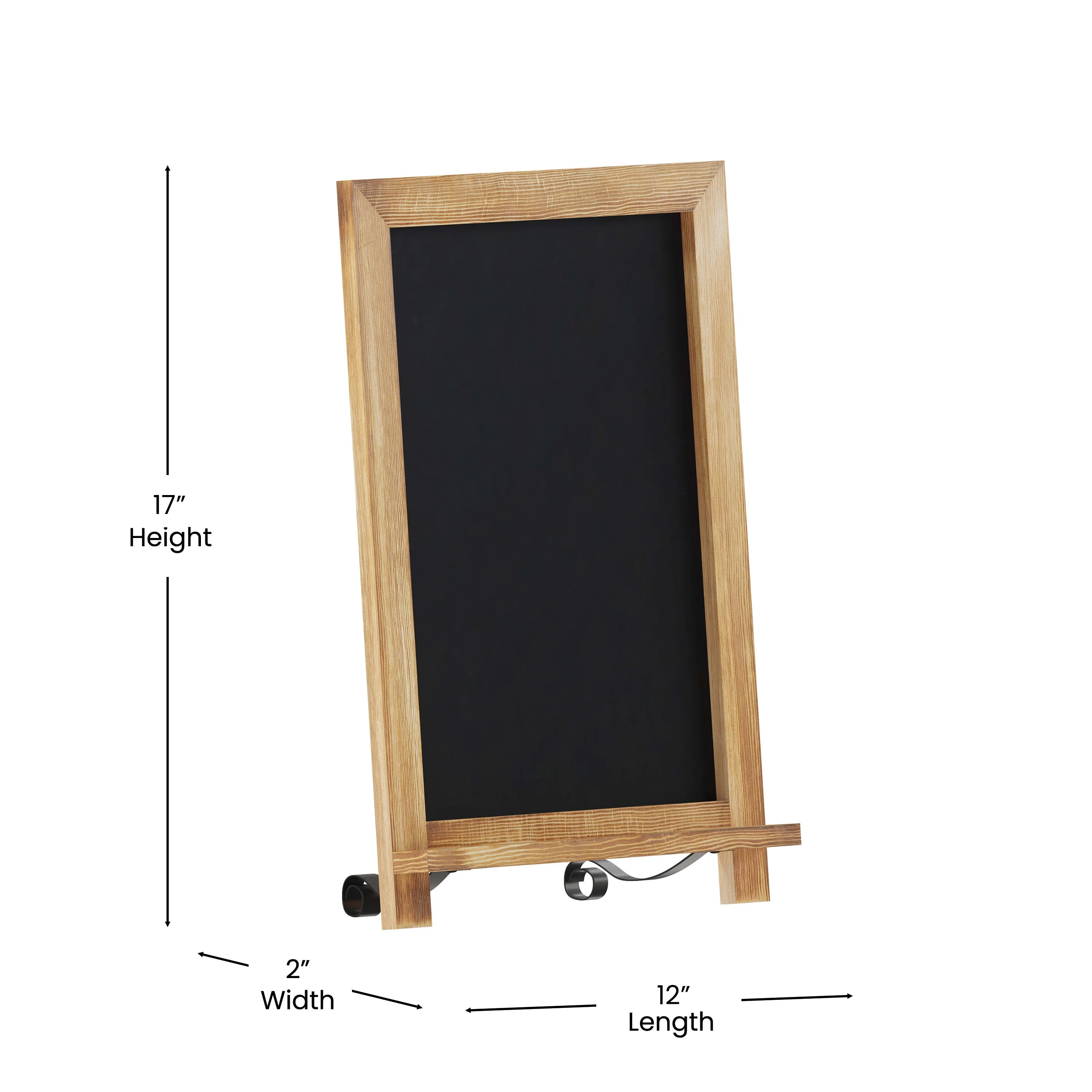 Canterbury Tabletop Magnetic Chalkboards Sign with Metal Scrolled Legs, Hanging Wall Chalkboards, Countertop Memo Board - Image 97