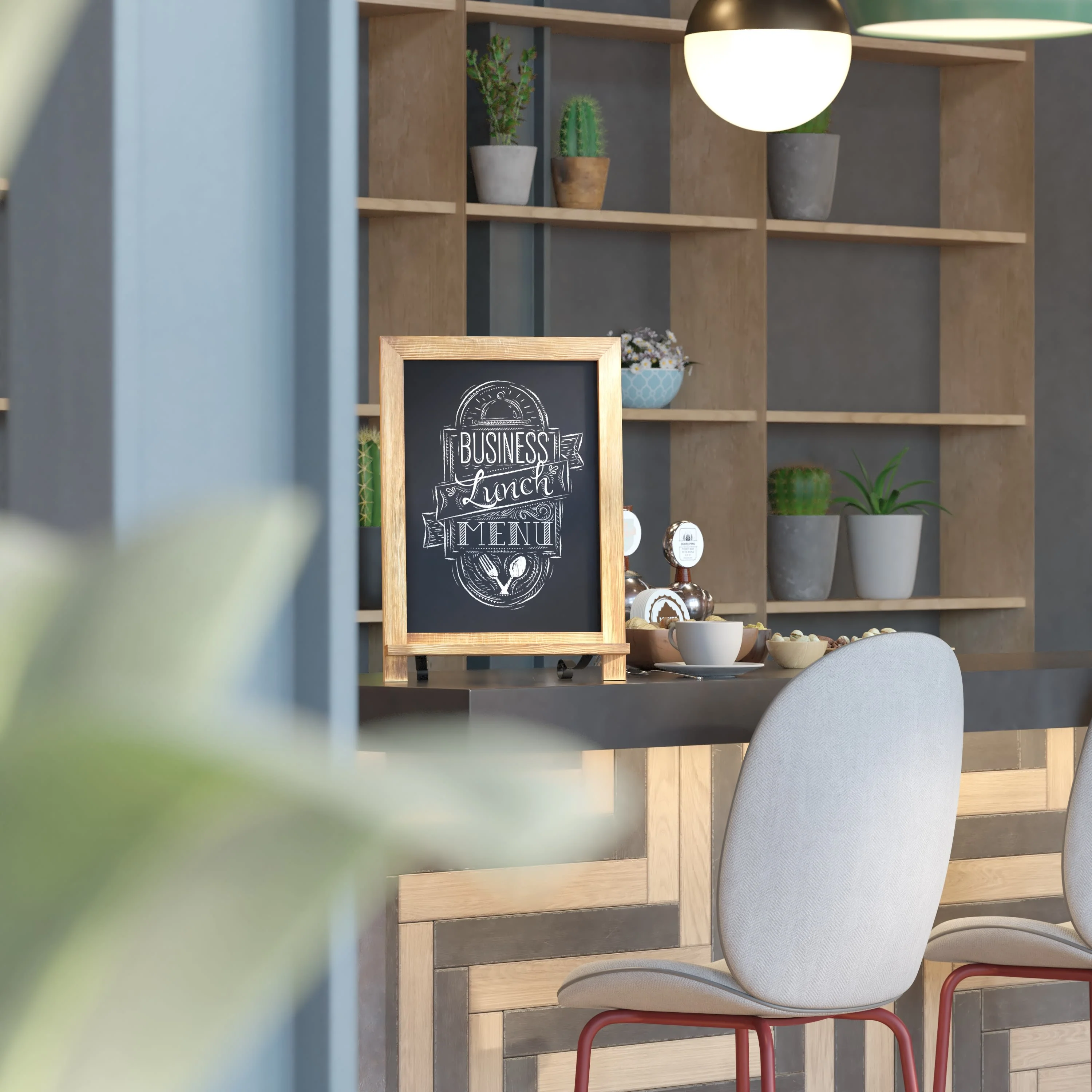 Canterbury Tabletop Magnetic Chalkboards Sign with Metal Scrolled Legs, Hanging Wall Chalkboards, Countertop Memo Board - Image 99