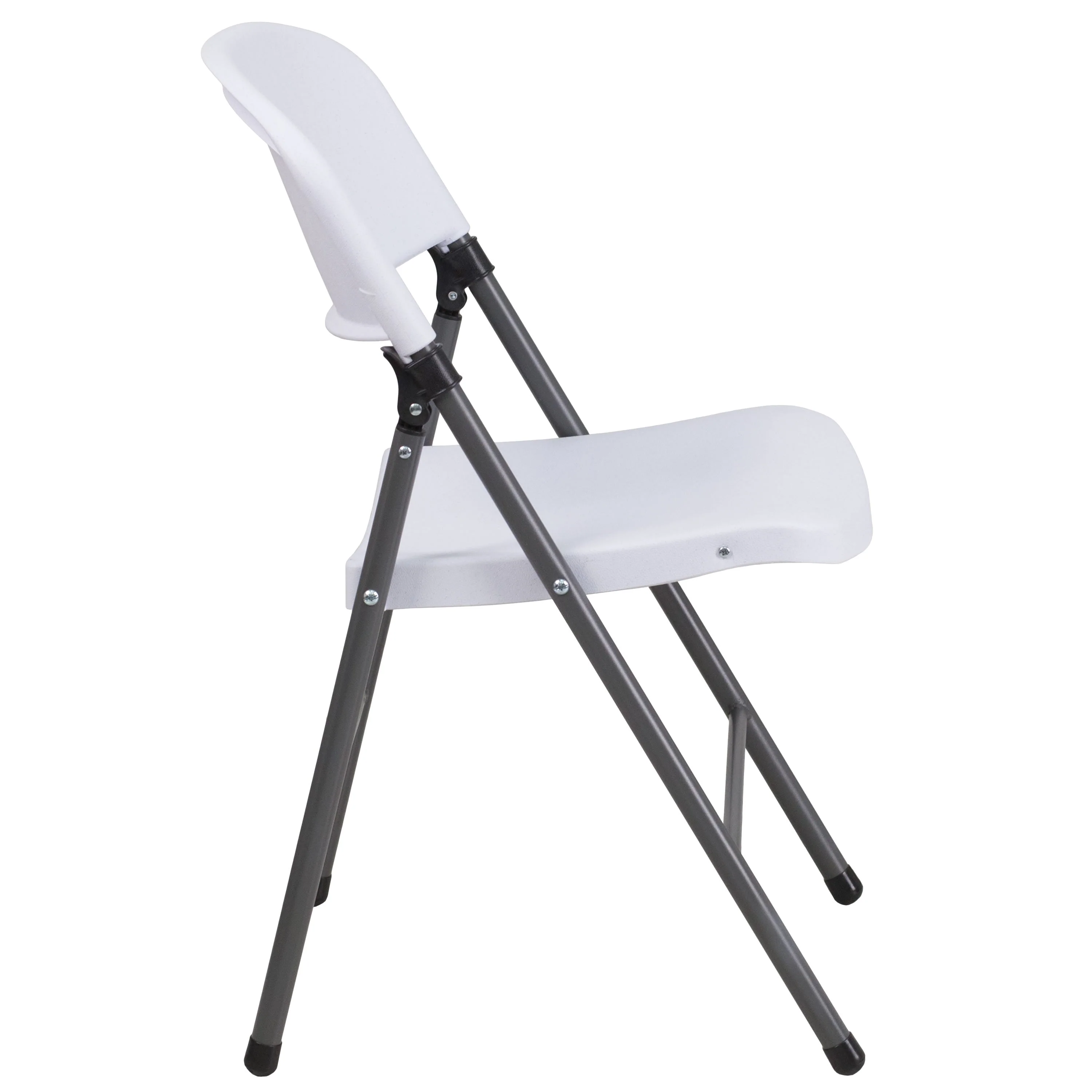 HERCULES Series 330 lb. Capacity Plastic Folding Chair with Charcoal Frame - Image 21