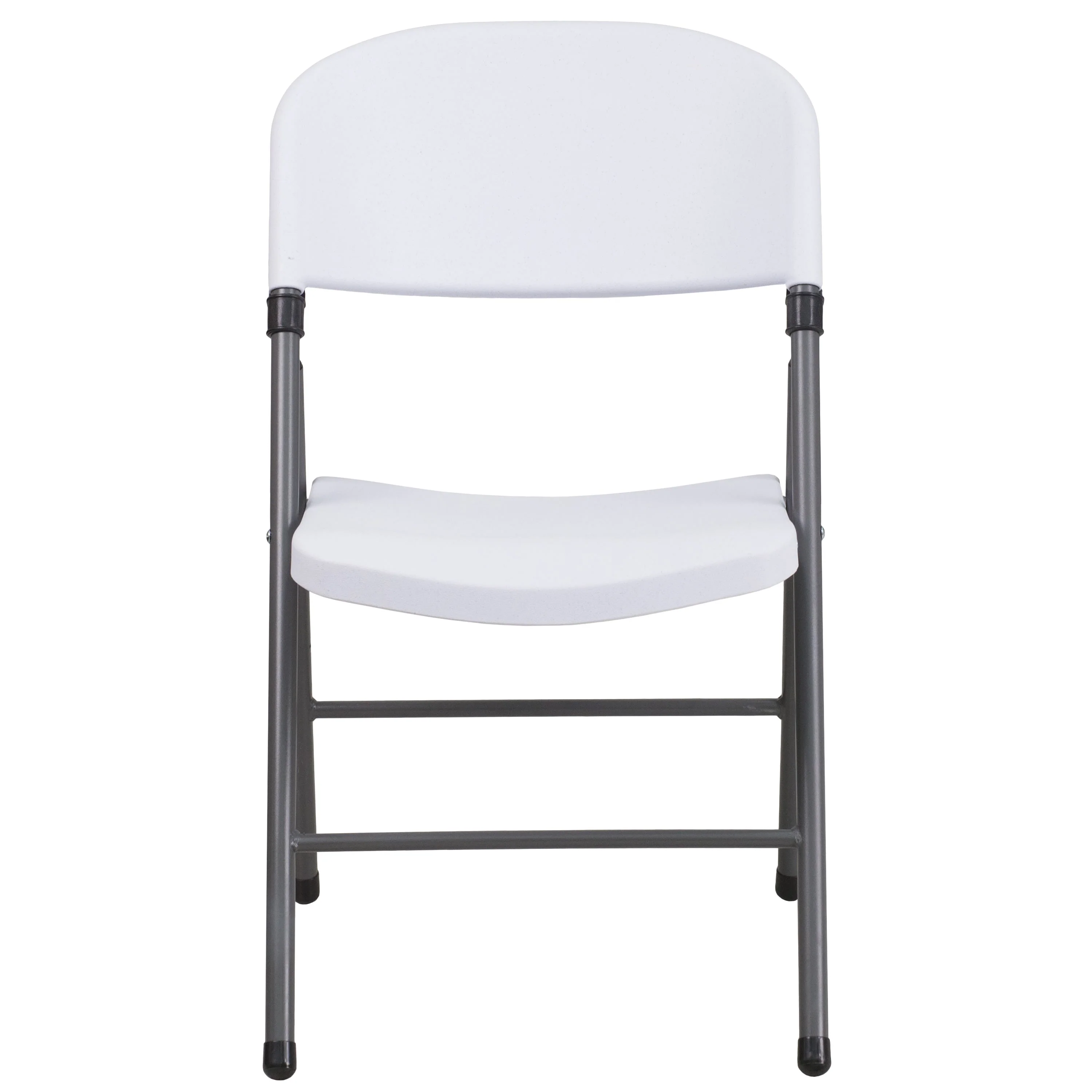 HERCULES Series 330 lb. Capacity Plastic Folding Chair with Charcoal Frame - Image 22