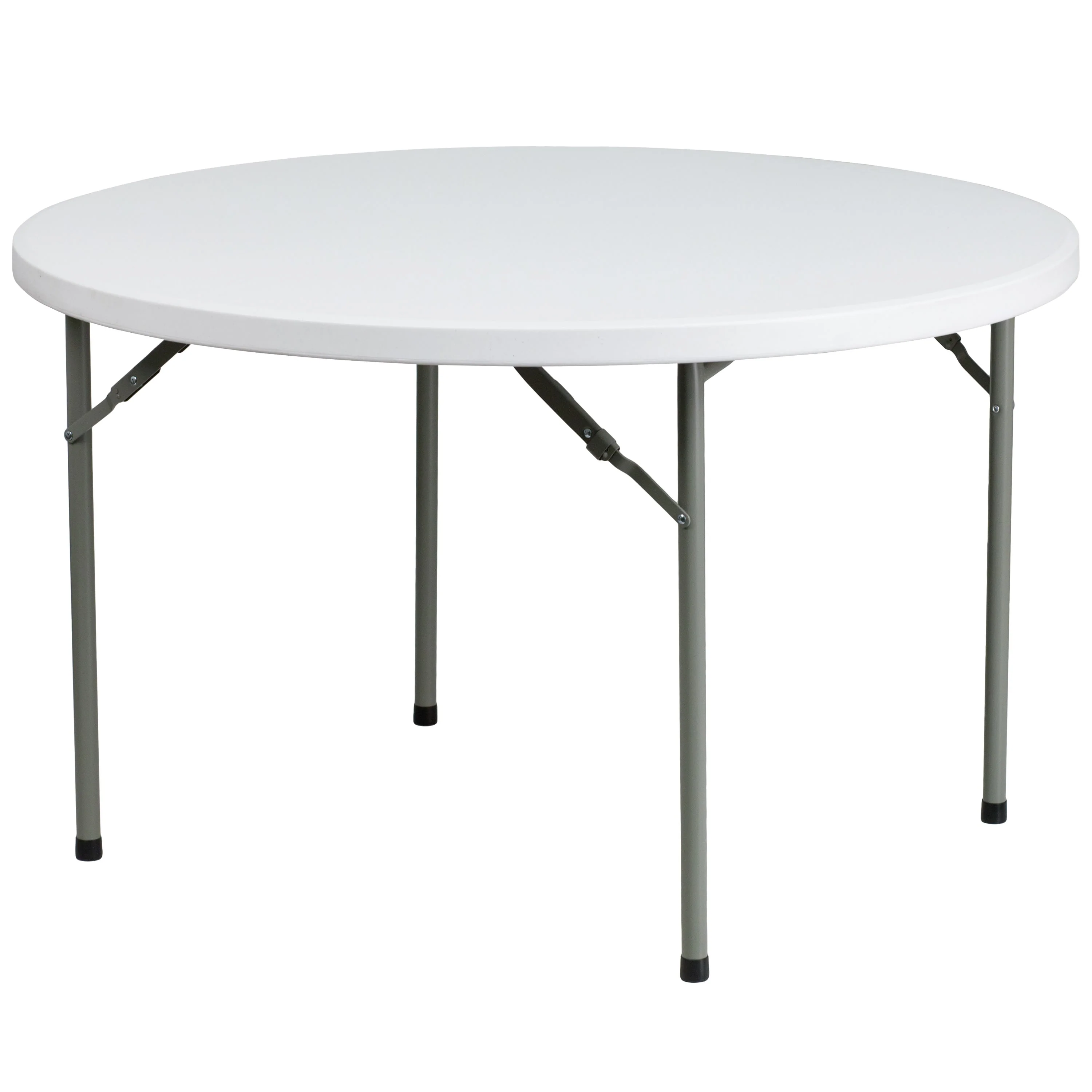 4-Foot Round Plastic Folding Table - Image 8