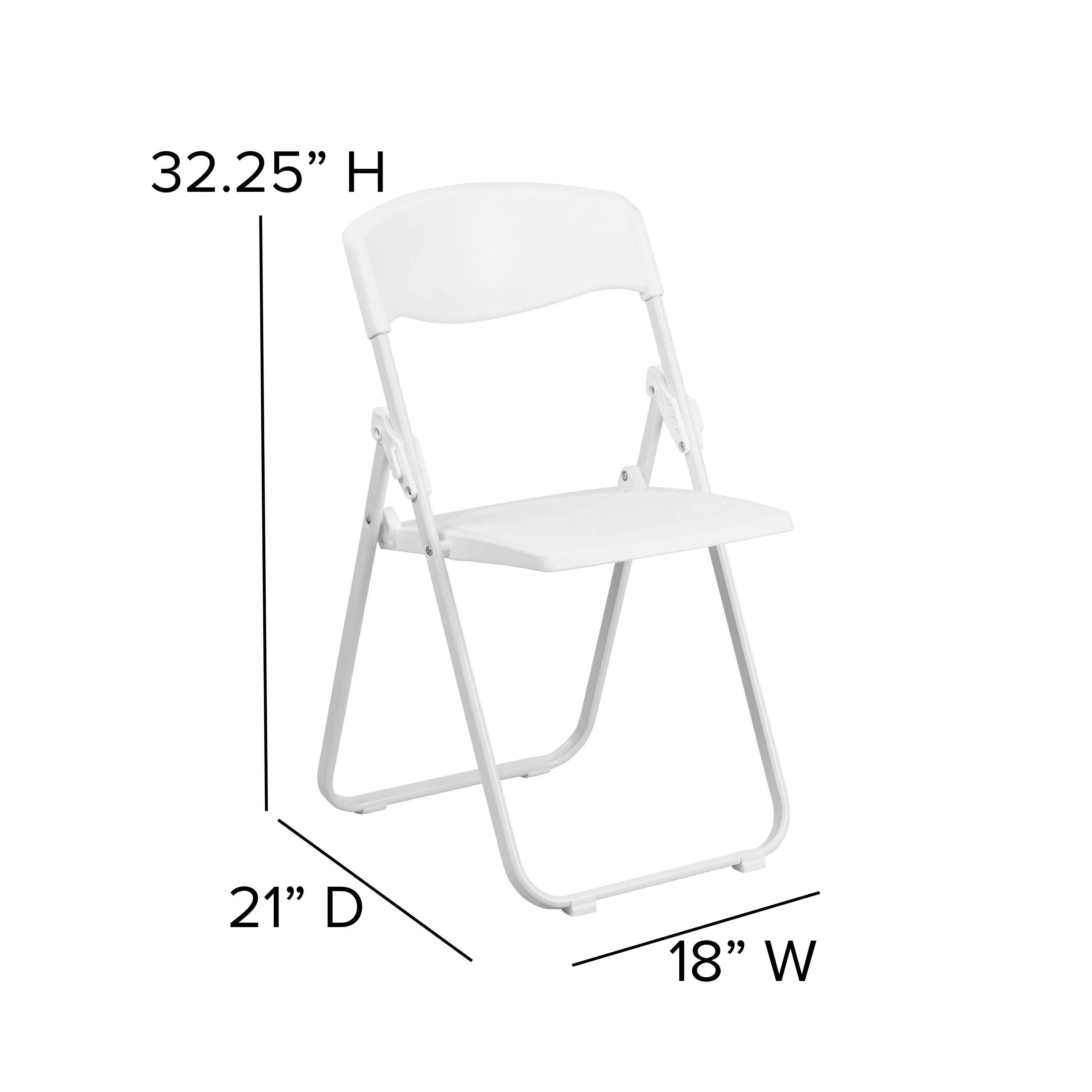 HERCULES Series 500 lb. Capacity Heavy Duty Plastic Folding Chair with Built-in Ganging Brackets - Image 18