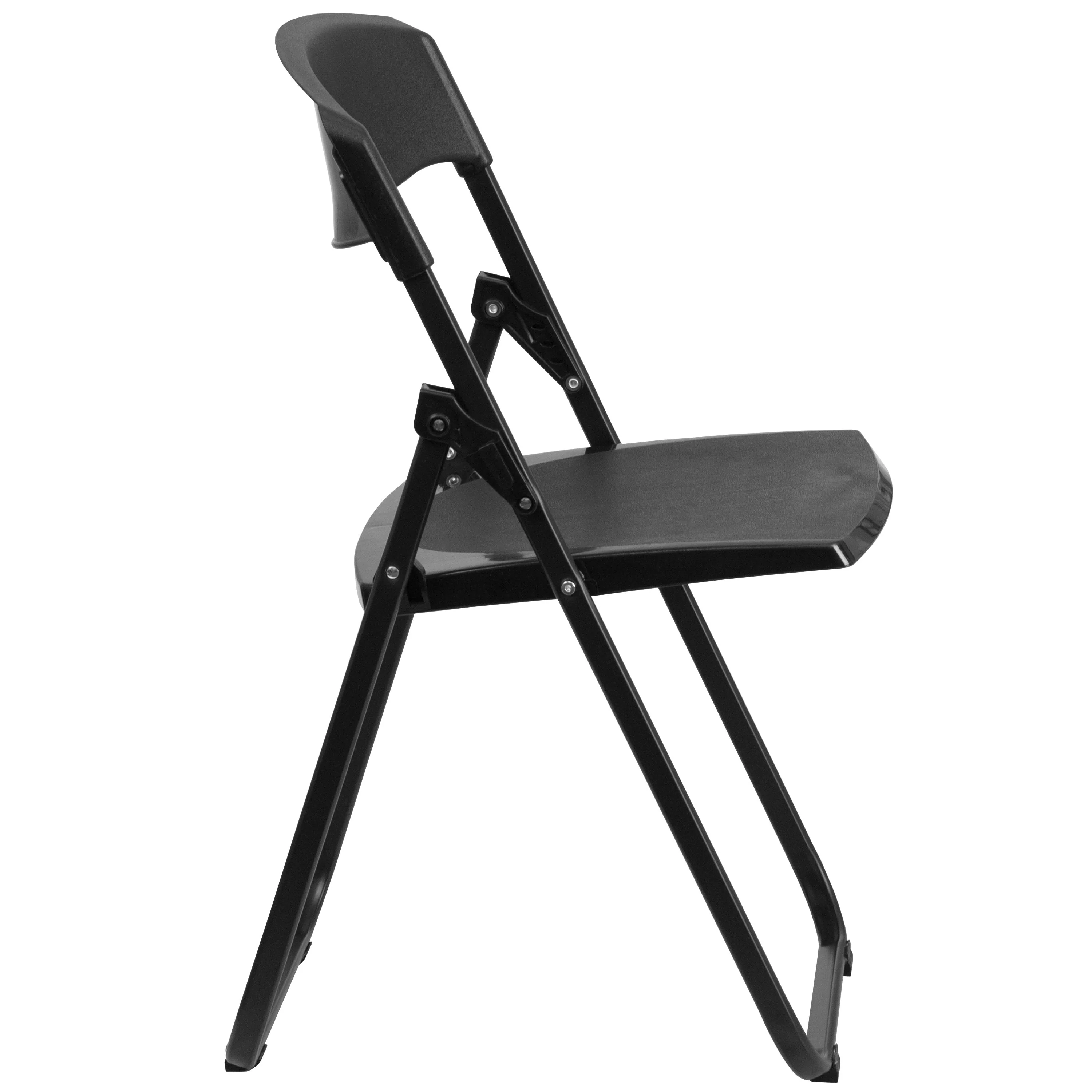 HERCULES Series 500 lb. Capacity Heavy Duty Plastic Folding Chair with Built-in Ganging Brackets - Image 9