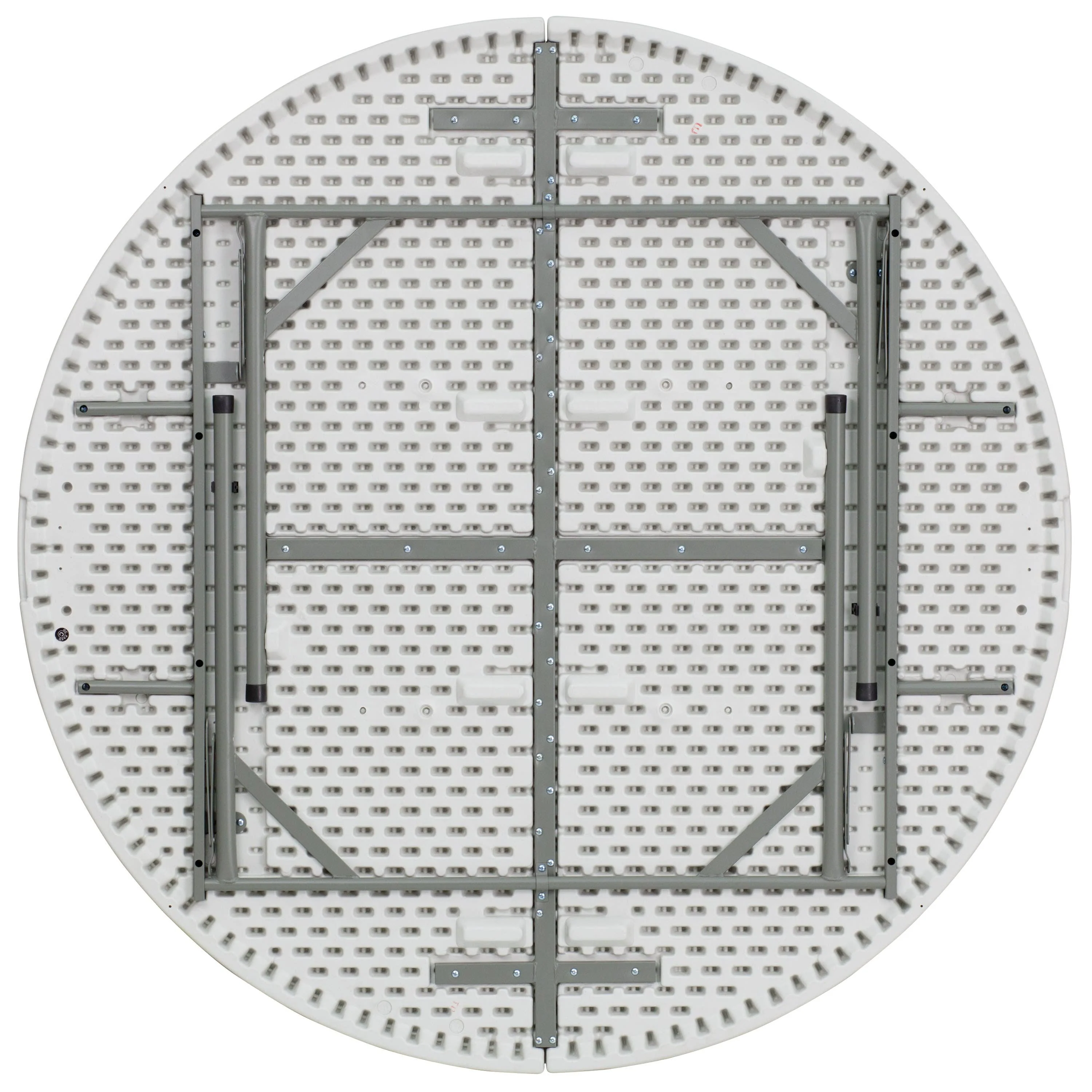 5-Foot Round Plastic Folding Table - Image 10