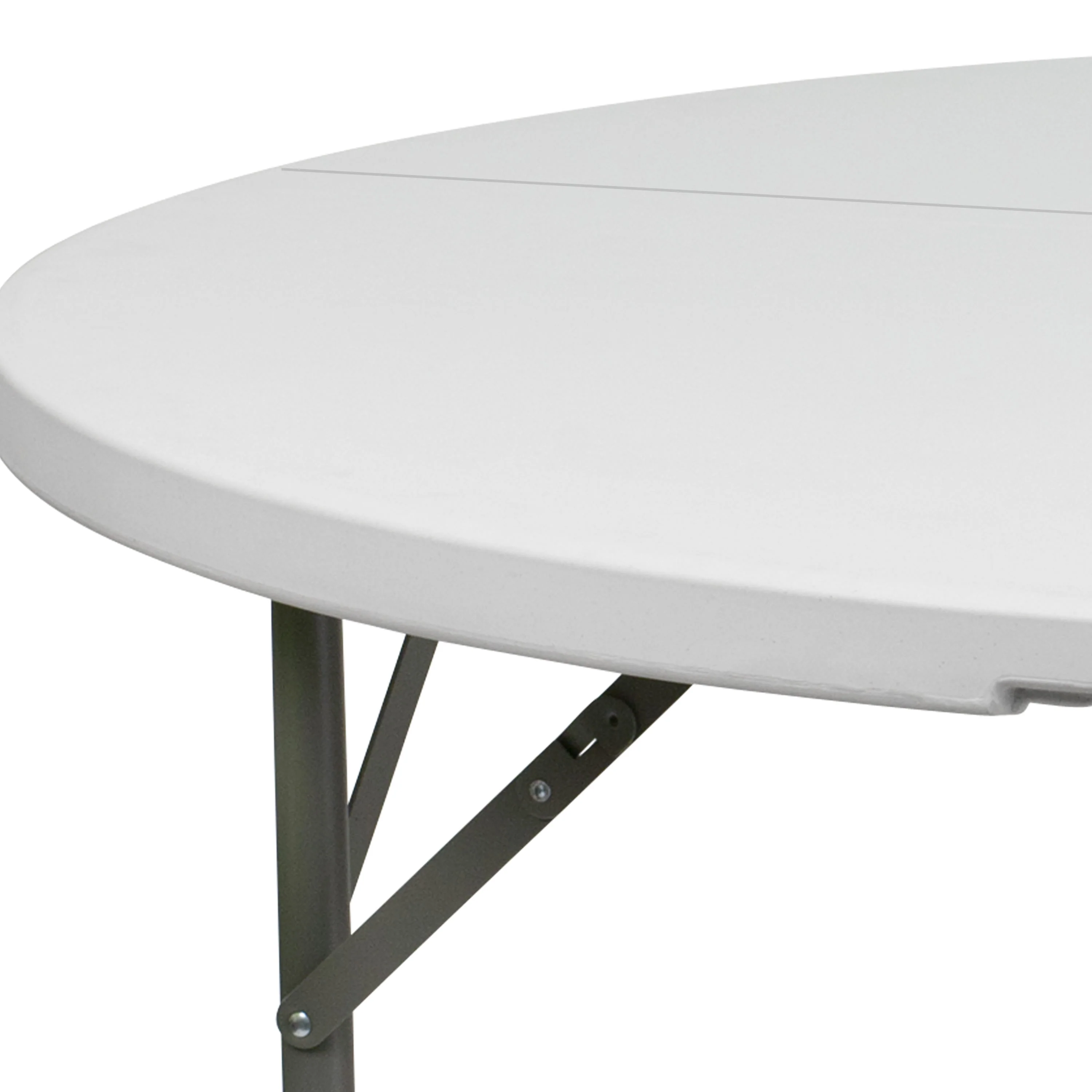 5-Foot Round Plastic Folding Table - Image 11