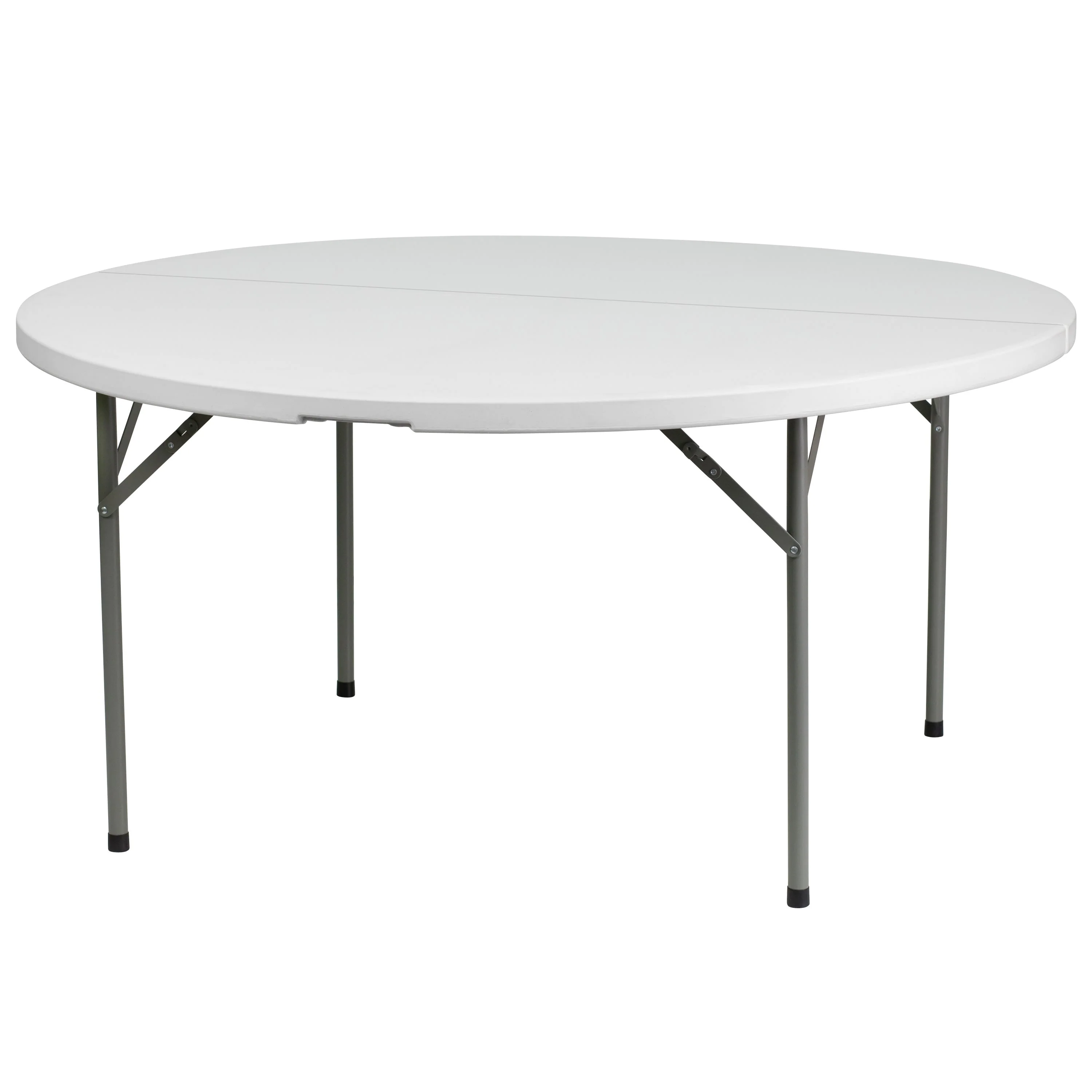 5-Foot Round Plastic Folding Table - Image 13