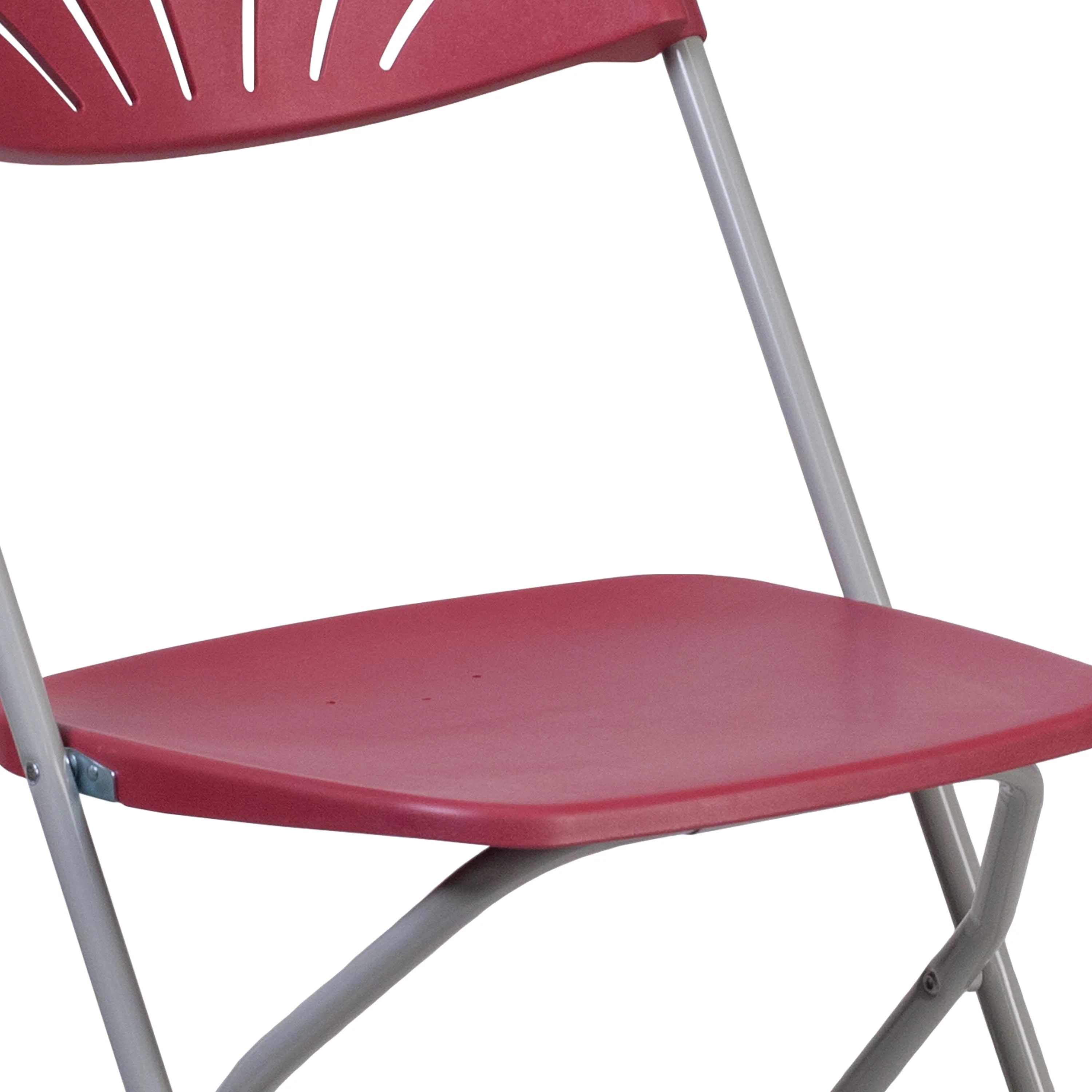 HERCULES Series 650 lb. Capacity Plastic Fan Back Folding Chair - Image 128