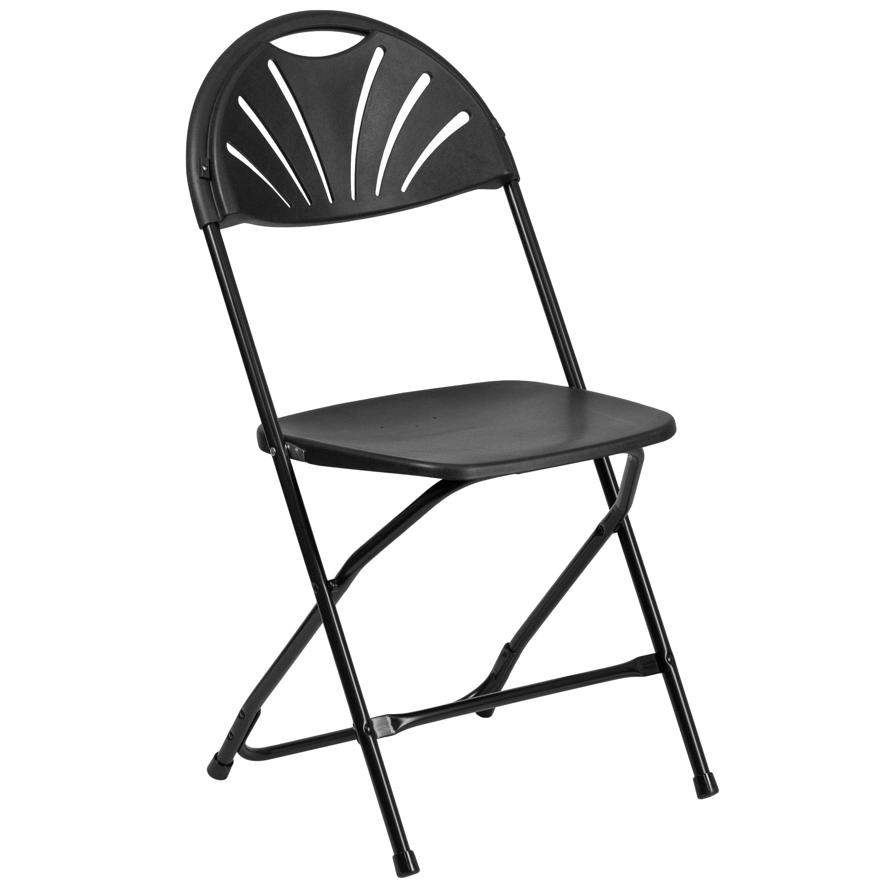 HERCULES Series 650 lb. Capacity Plastic Fan Back Folding Chair - Image 130