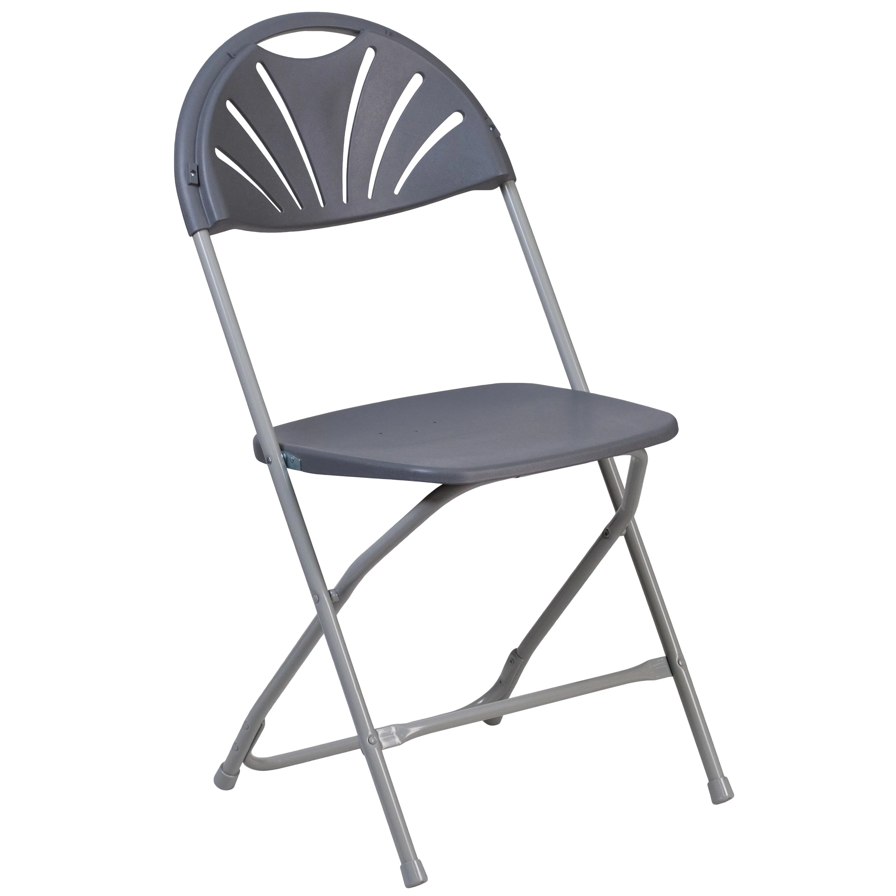 HERCULES Series 650 lb. Capacity Plastic Fan Back Folding Chair - Image 132