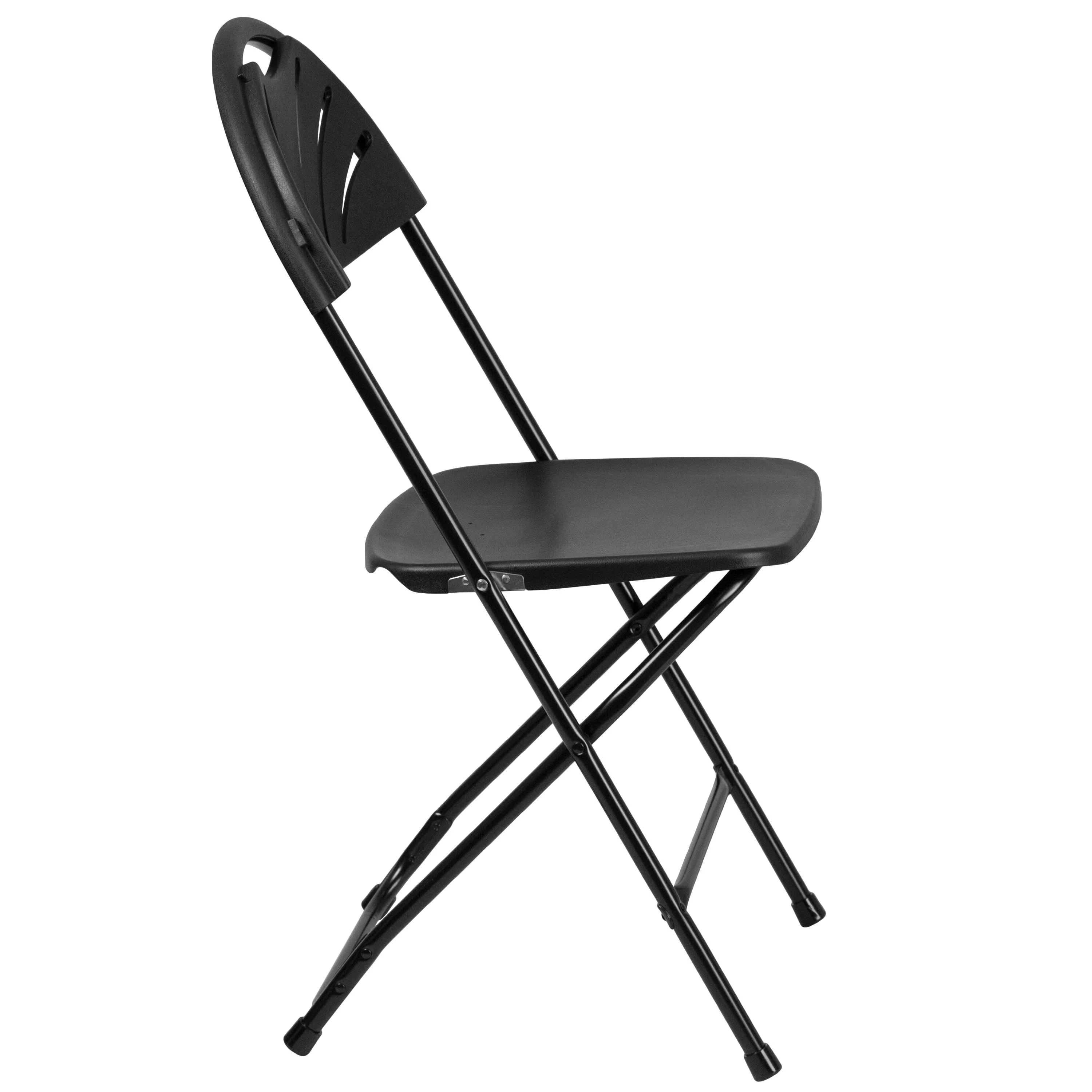 HERCULES Series 650 lb. Capacity Plastic Fan Back Folding Chair - Image 21