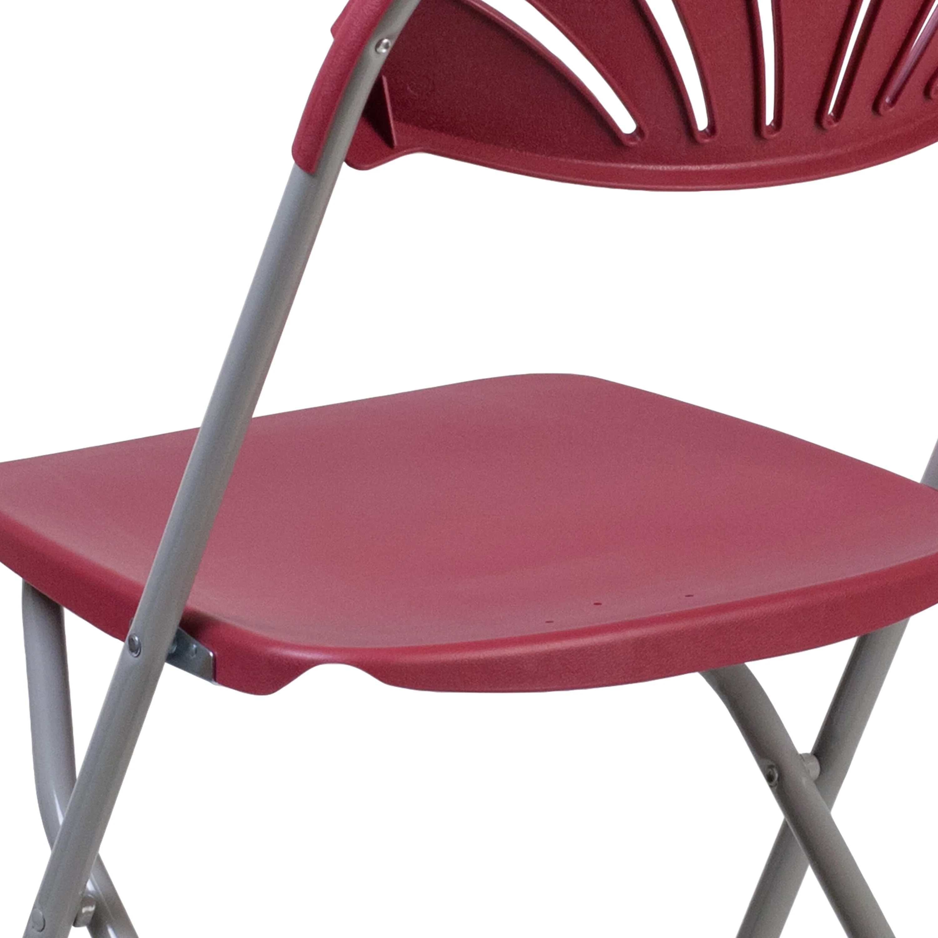 HERCULES Series 650 lb. Capacity Plastic Fan Back Folding Chair - Image 32