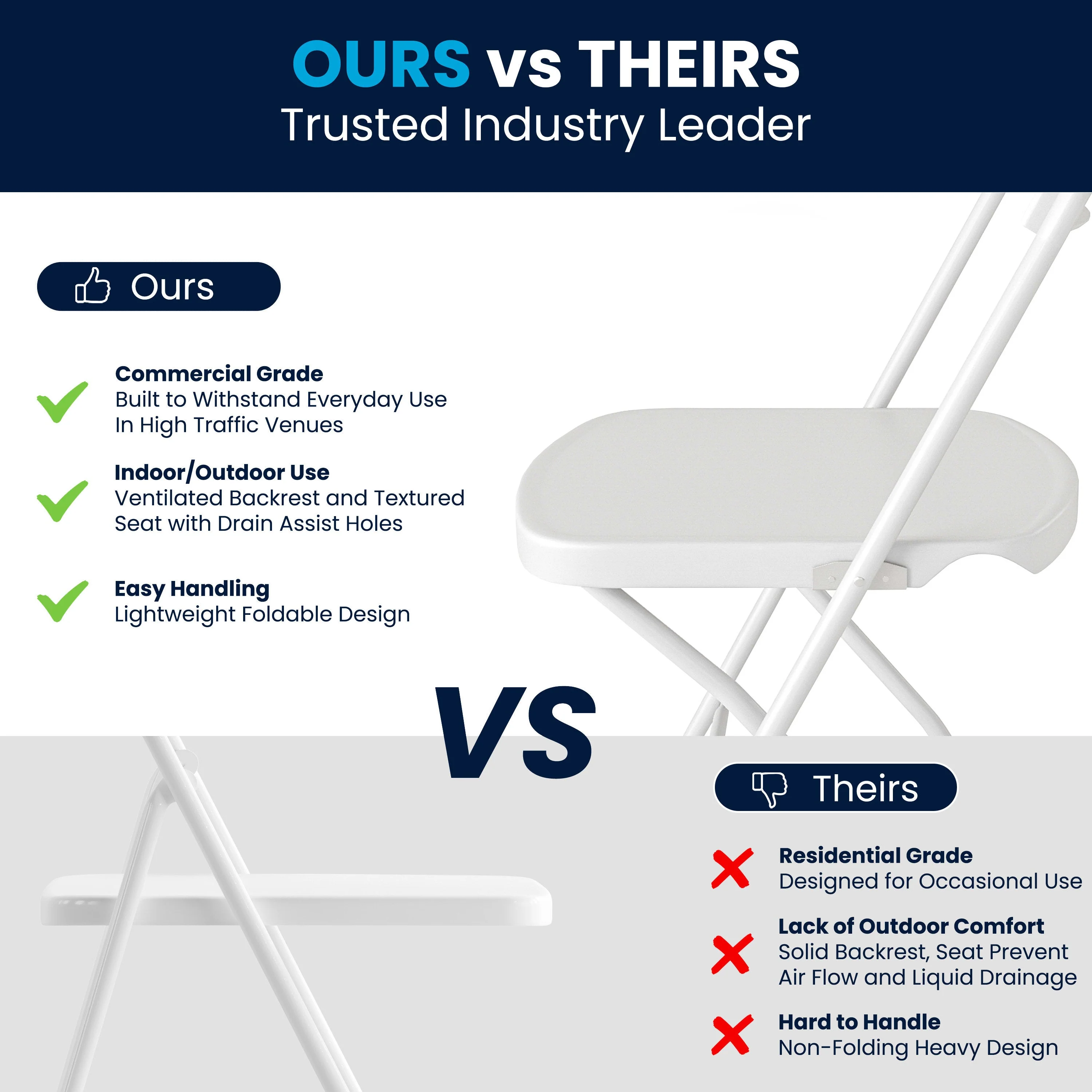 HERCULES Series 650 lb. Capacity Plastic Fan Back Folding Chair - Image 42