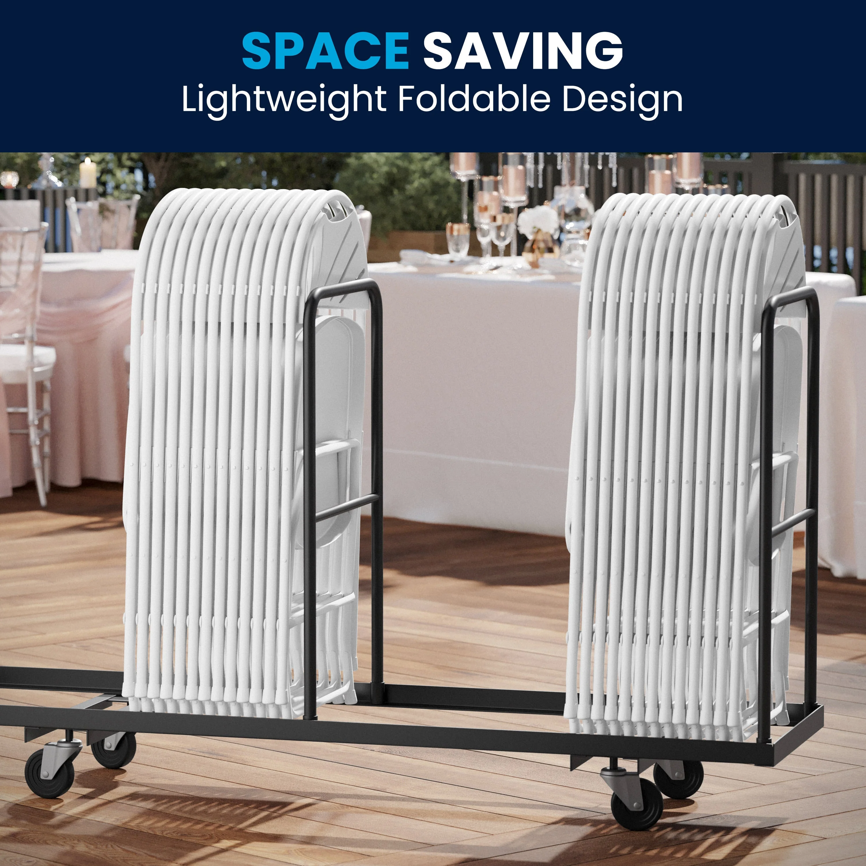 HERCULES Series 650 lb. Capacity Plastic Fan Back Folding Chair - Image 44