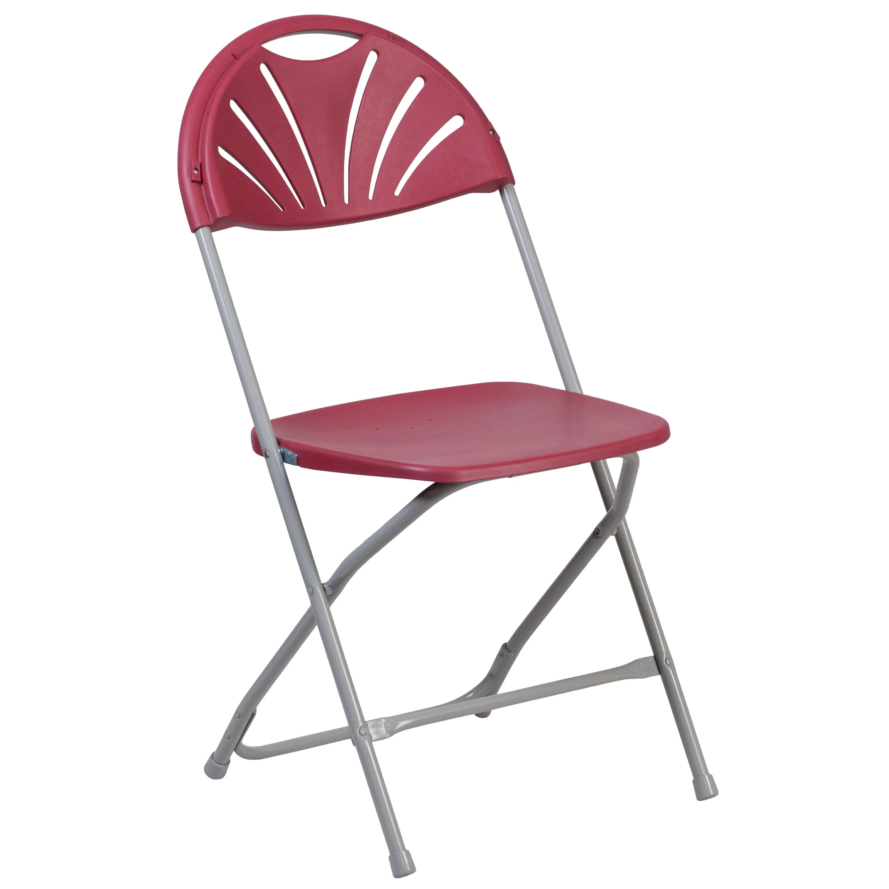 HERCULES Series 650 lb. Capacity Plastic Fan Back Folding Chair - Image 66