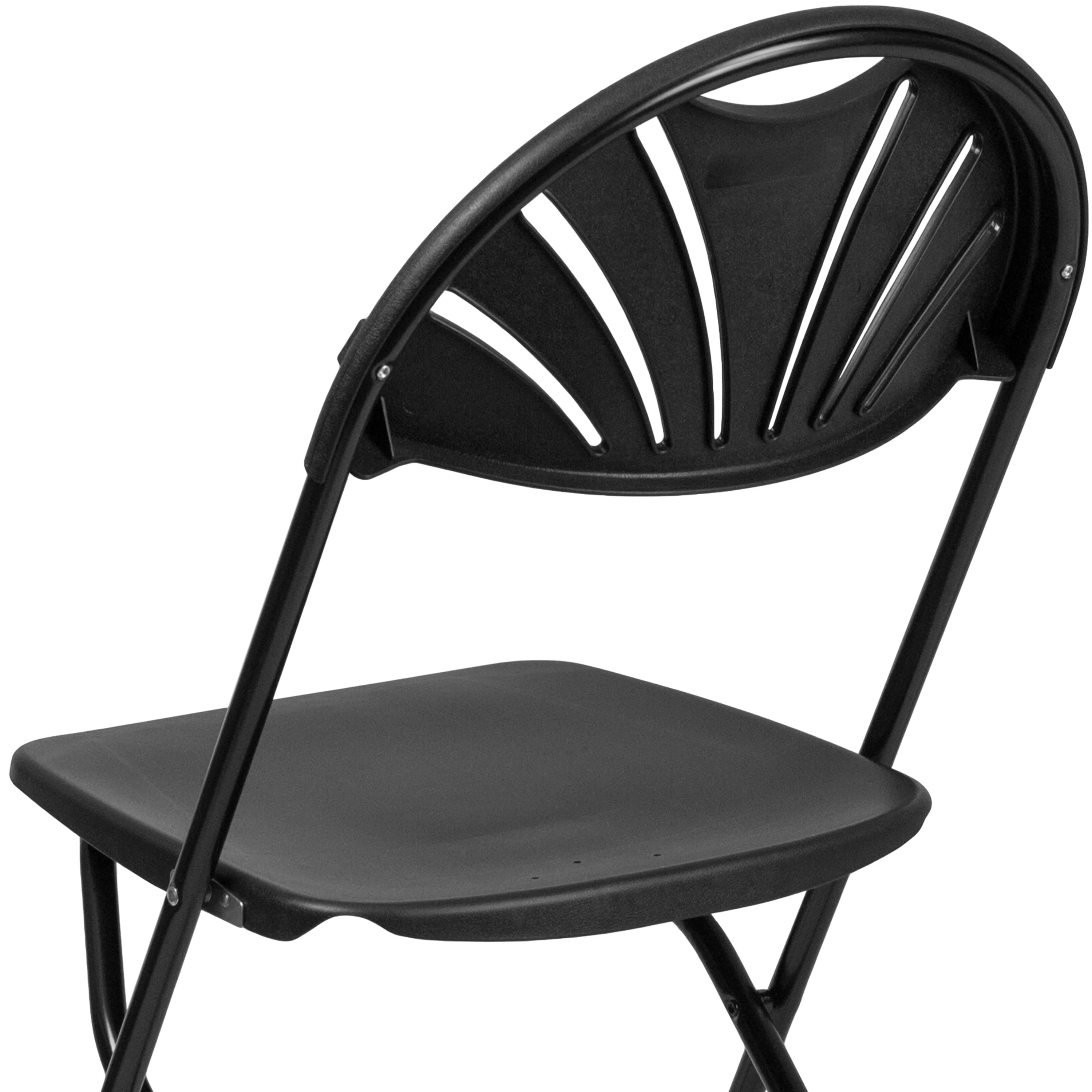 HERCULES Series 650 lb. Capacity Plastic Fan Back Folding Chair - Image 77