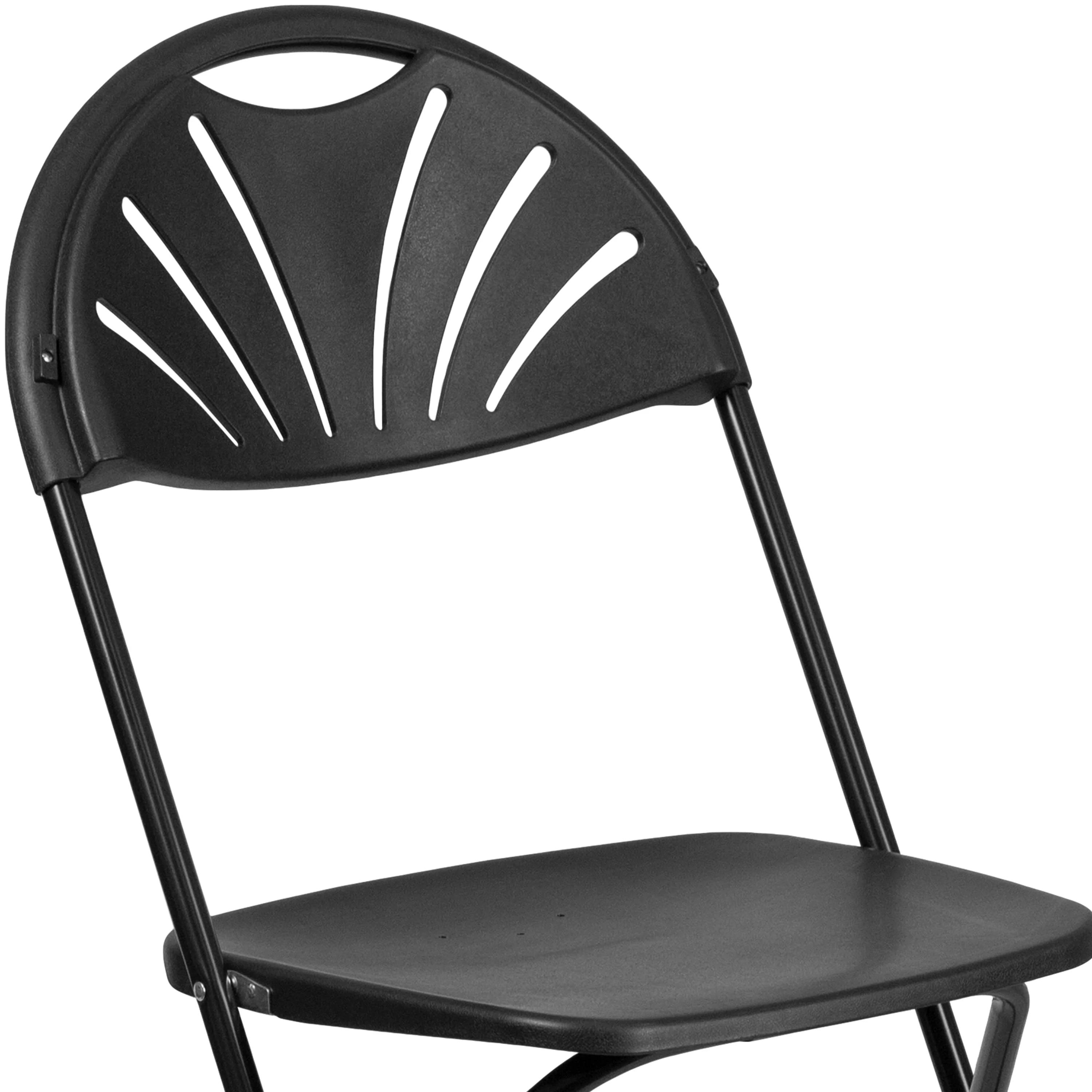 HERCULES Series 650 lb. Capacity Plastic Fan Back Folding Chair - Image 80
