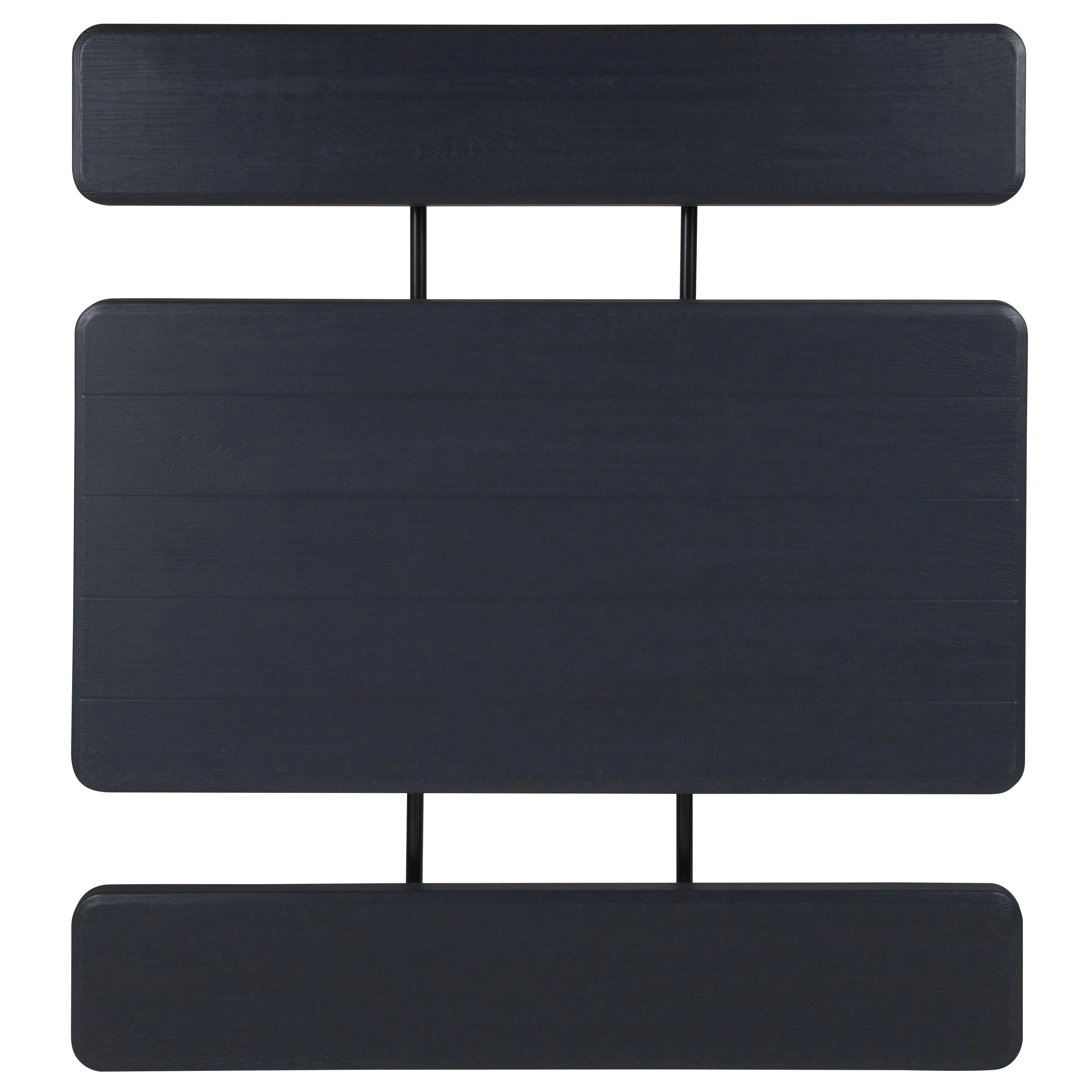 Insta-Fold Wood Grain Folding Picnic Table and Benches - 4.5 Foot Folding Table - Image 18