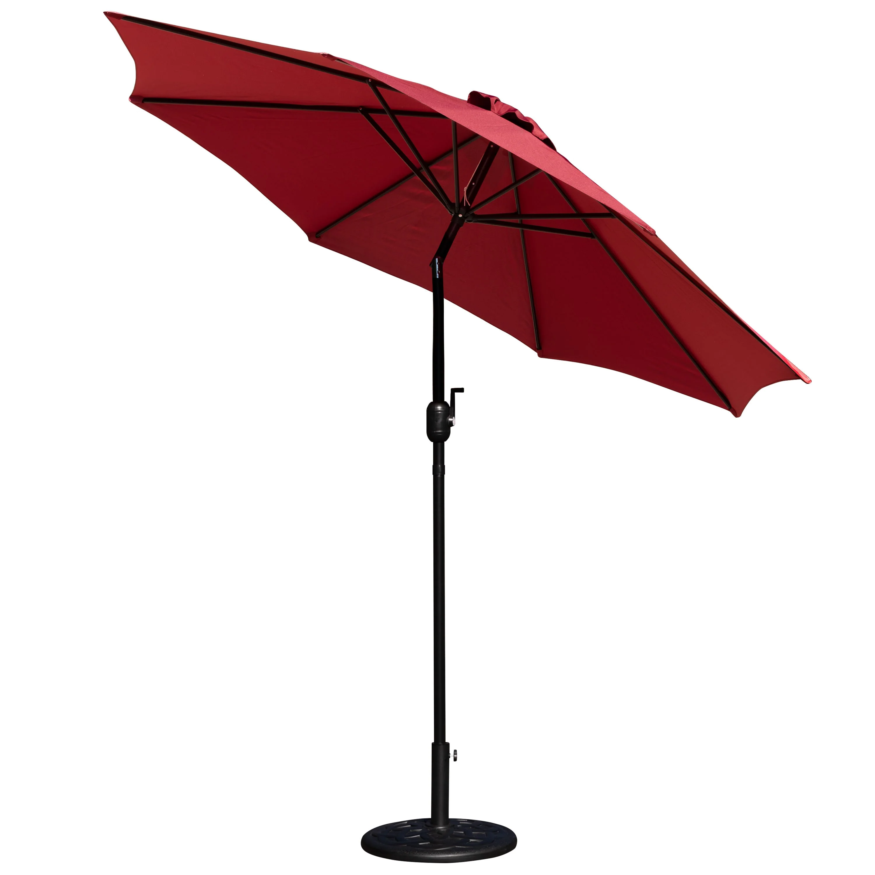 Kona9 FT Round Umbrella with Crank and Tilt Function and Standing Umbrella Base - Image 7