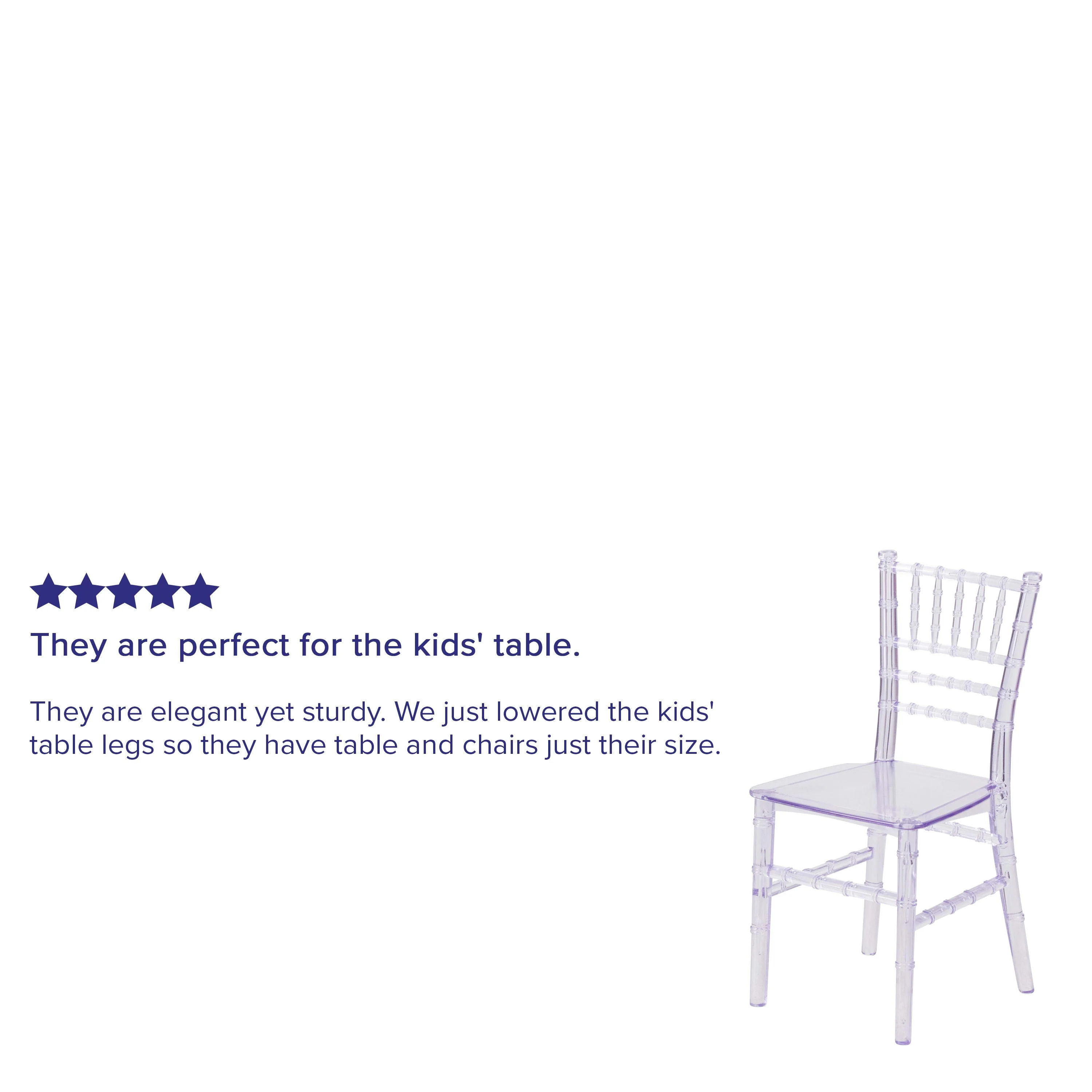 Child’s Resin Party and Event Chiavari Chair for Commercial & Residential Use - Image 16