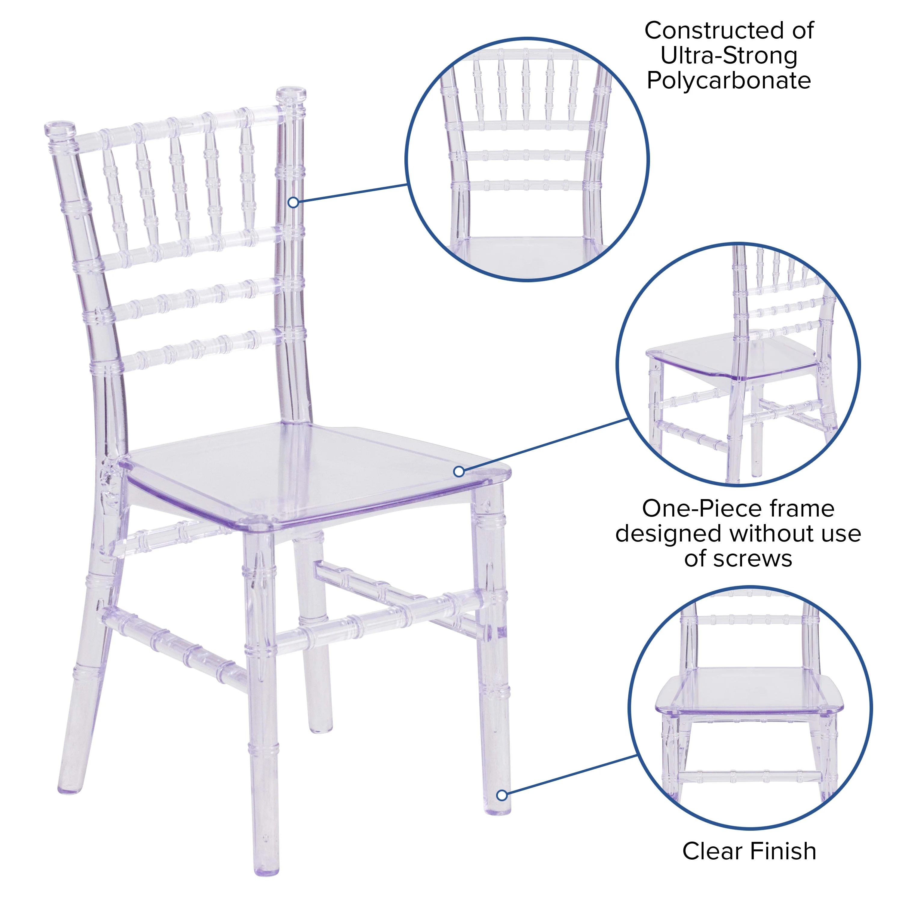 Child’s Resin Party and Event Chiavari Chair for Commercial & Residential Use - Image 17
