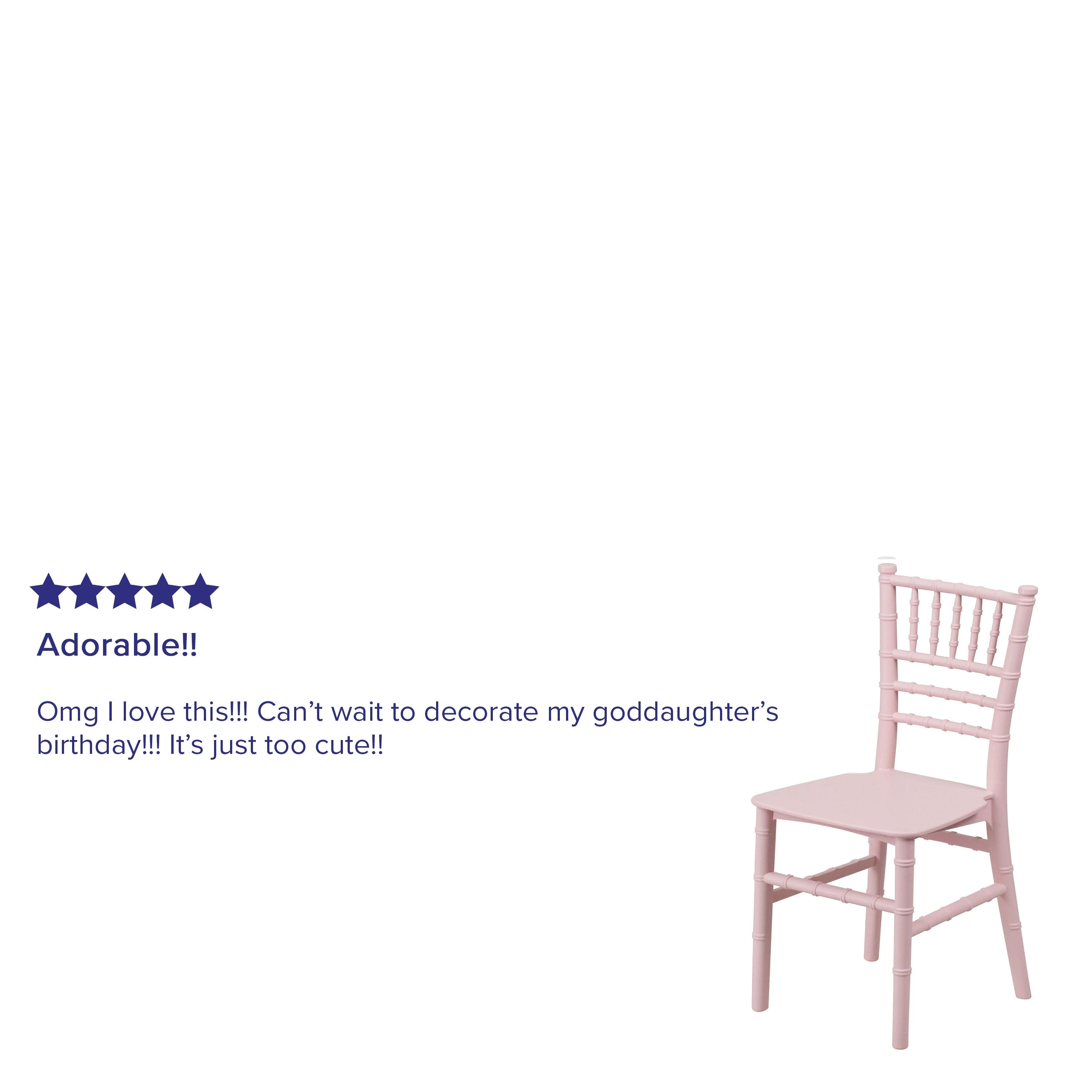 Child’s Resin Party and Event Chiavari Chair for Commercial & Residential Use - Image 4