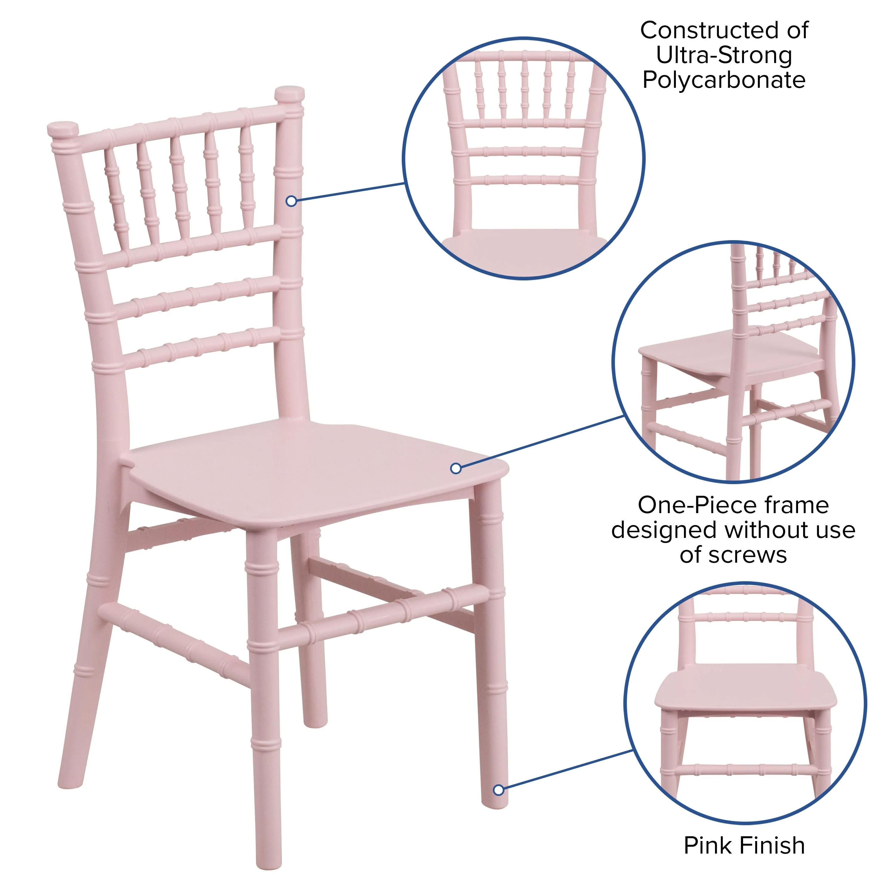 Child’s Resin Party and Event Chiavari Chair for Commercial & Residential Use - Image 5