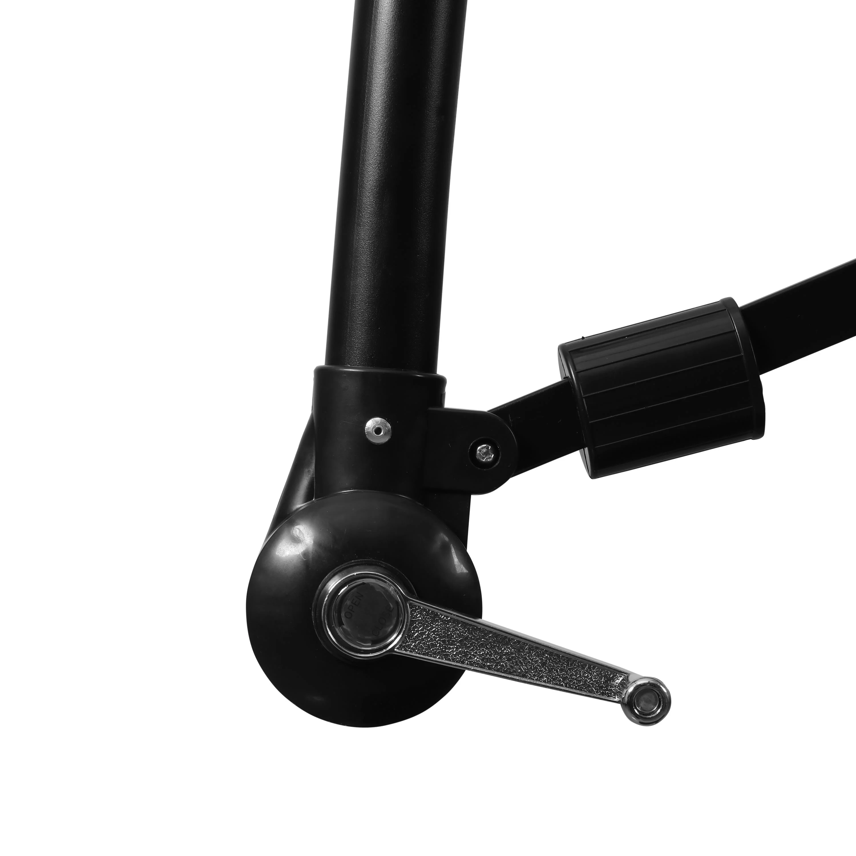 Sedona Commercial Grade 10ft Round Solar LED Cantilever Umbrella with Easy Lift and Tilt Function, Built in Cross Base - Image 9