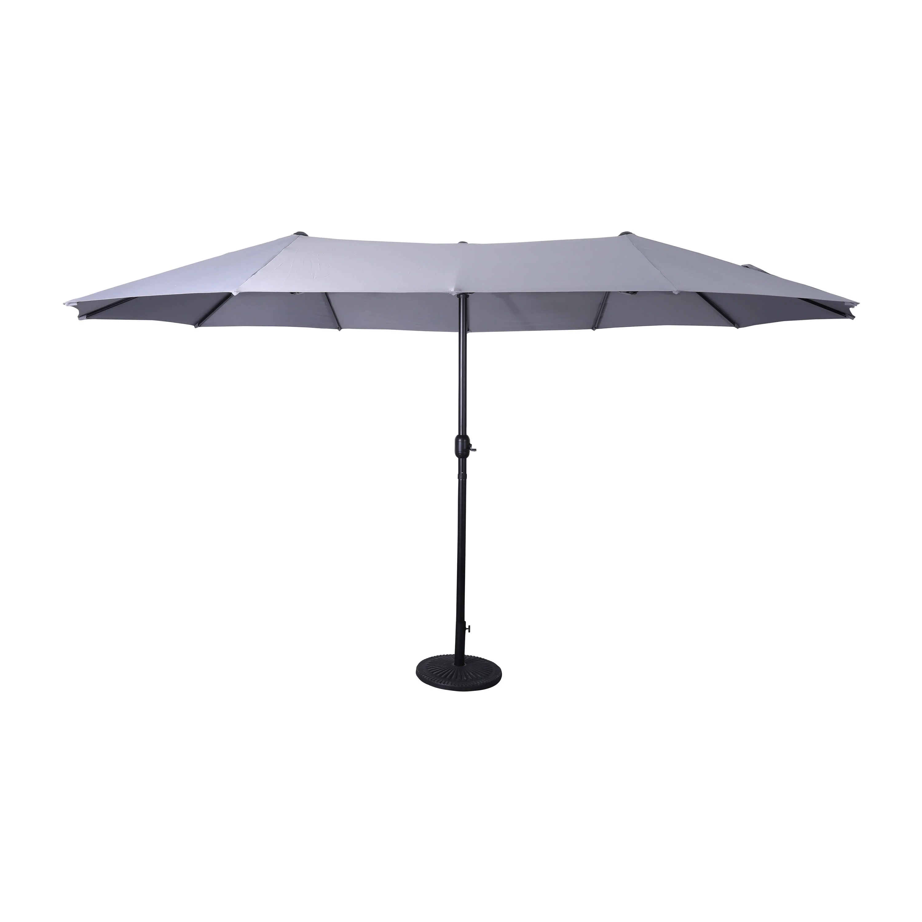 Elizabeth Commercial Grade 15 FT Triple Head Patio Umbrella with Easy Lift Crank Functionality - Image 8