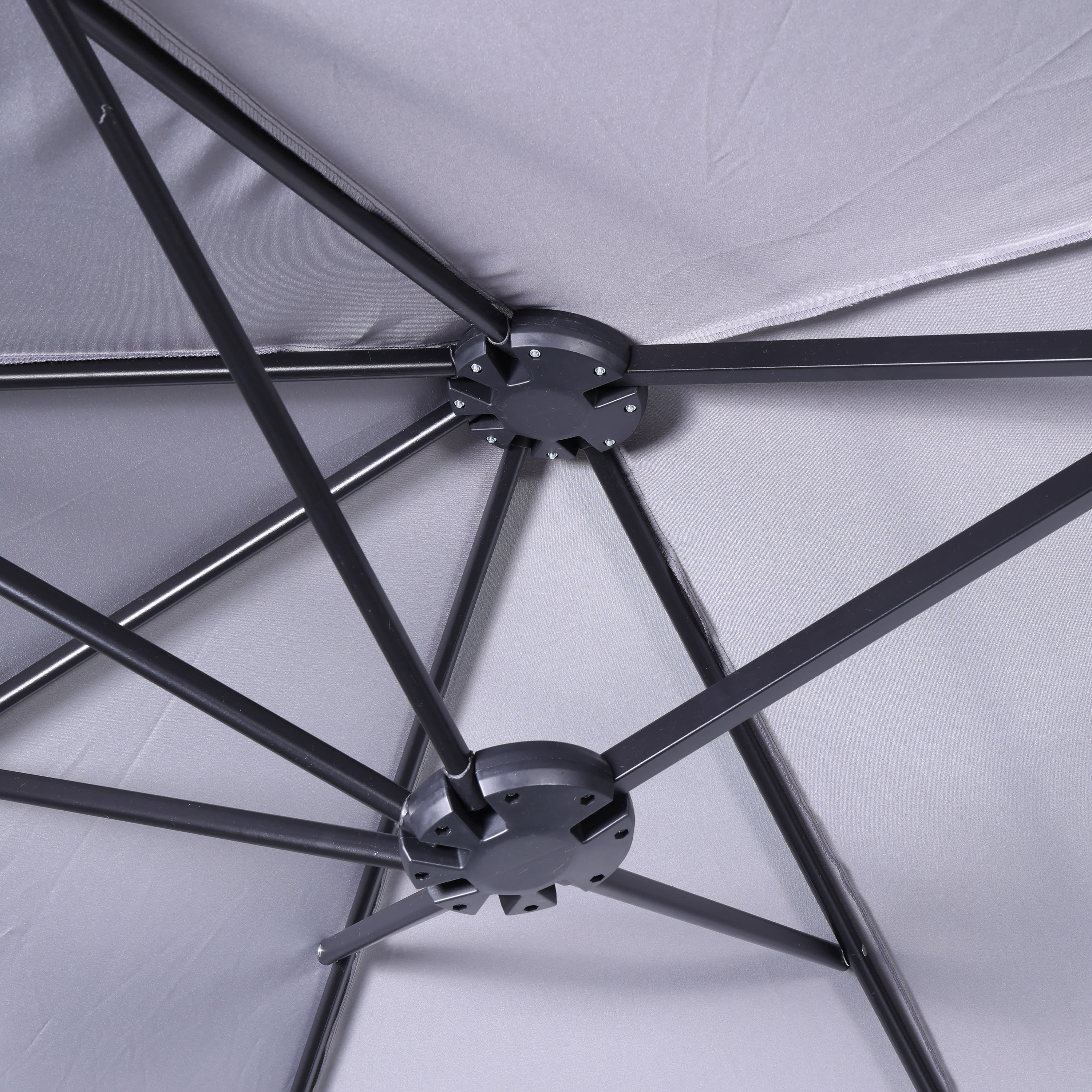 Elizabeth Commercial Grade 15 FT Triple Head Patio Umbrella with Easy Lift Crank Functionality - Image 9