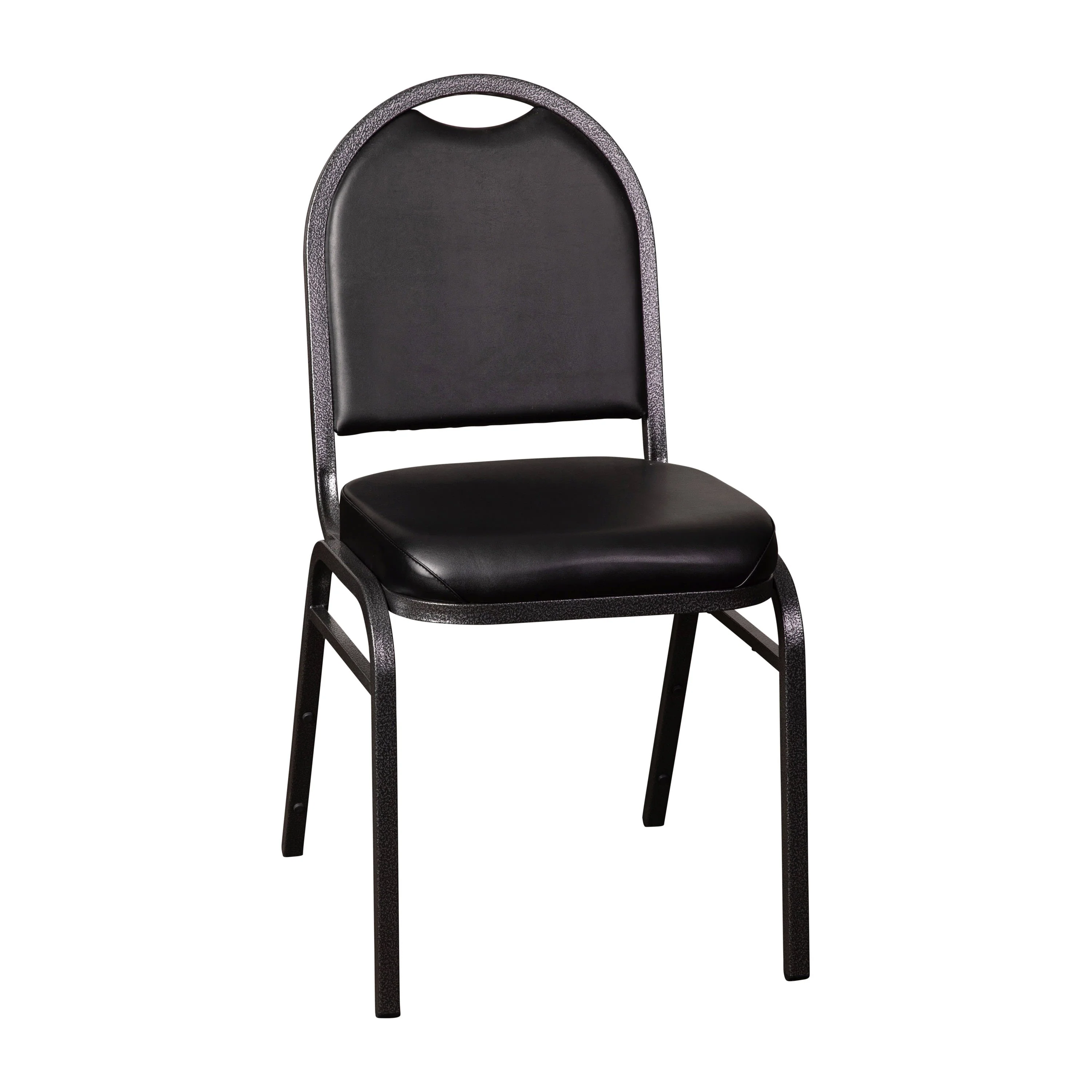HERCULES Series Commercial Grade 500 LB. Capacity Dome Back Stacking Banquet Chair with Metal Frame - Image 13