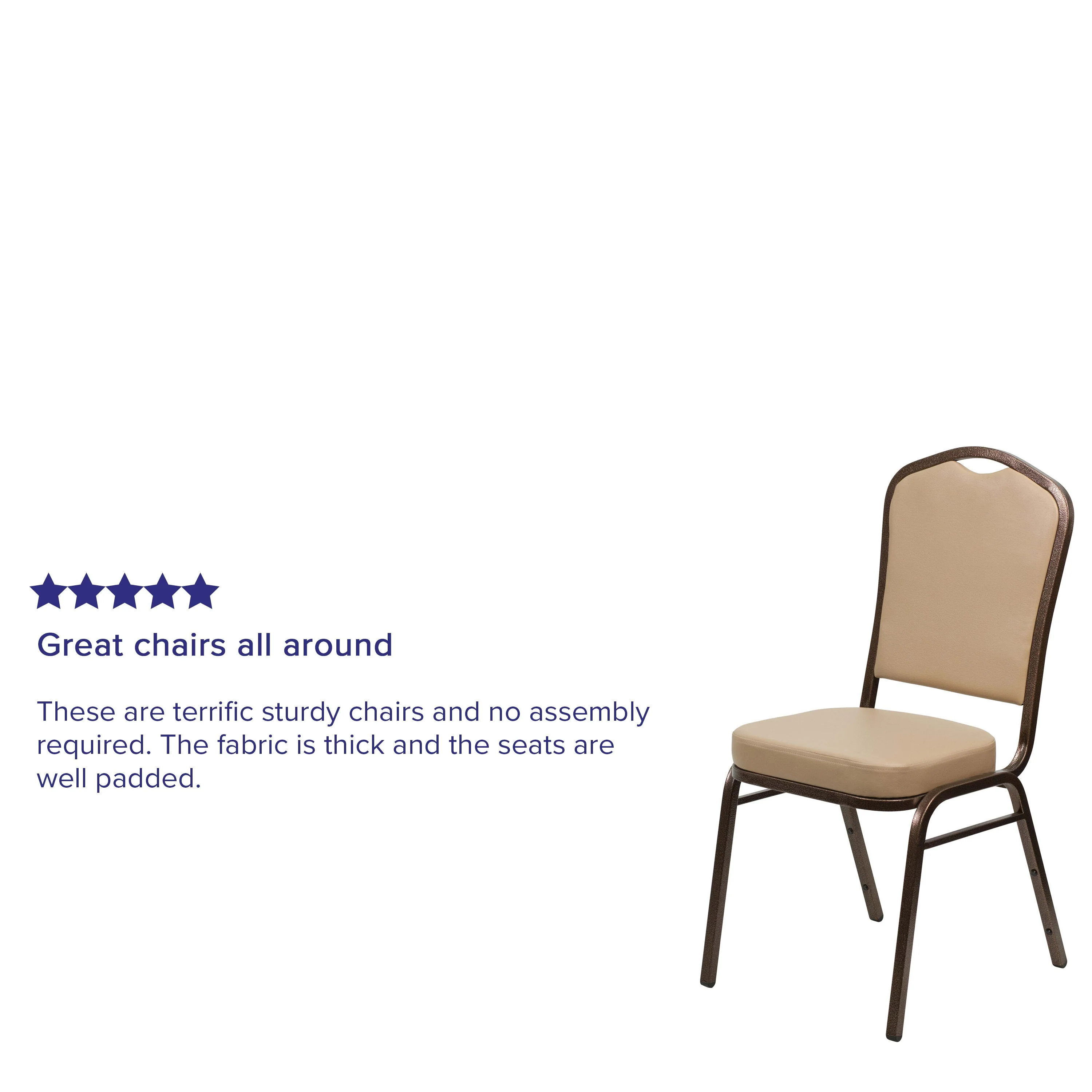 HERCULES Series Crown Back Stacking Banquet Chair - Image 10