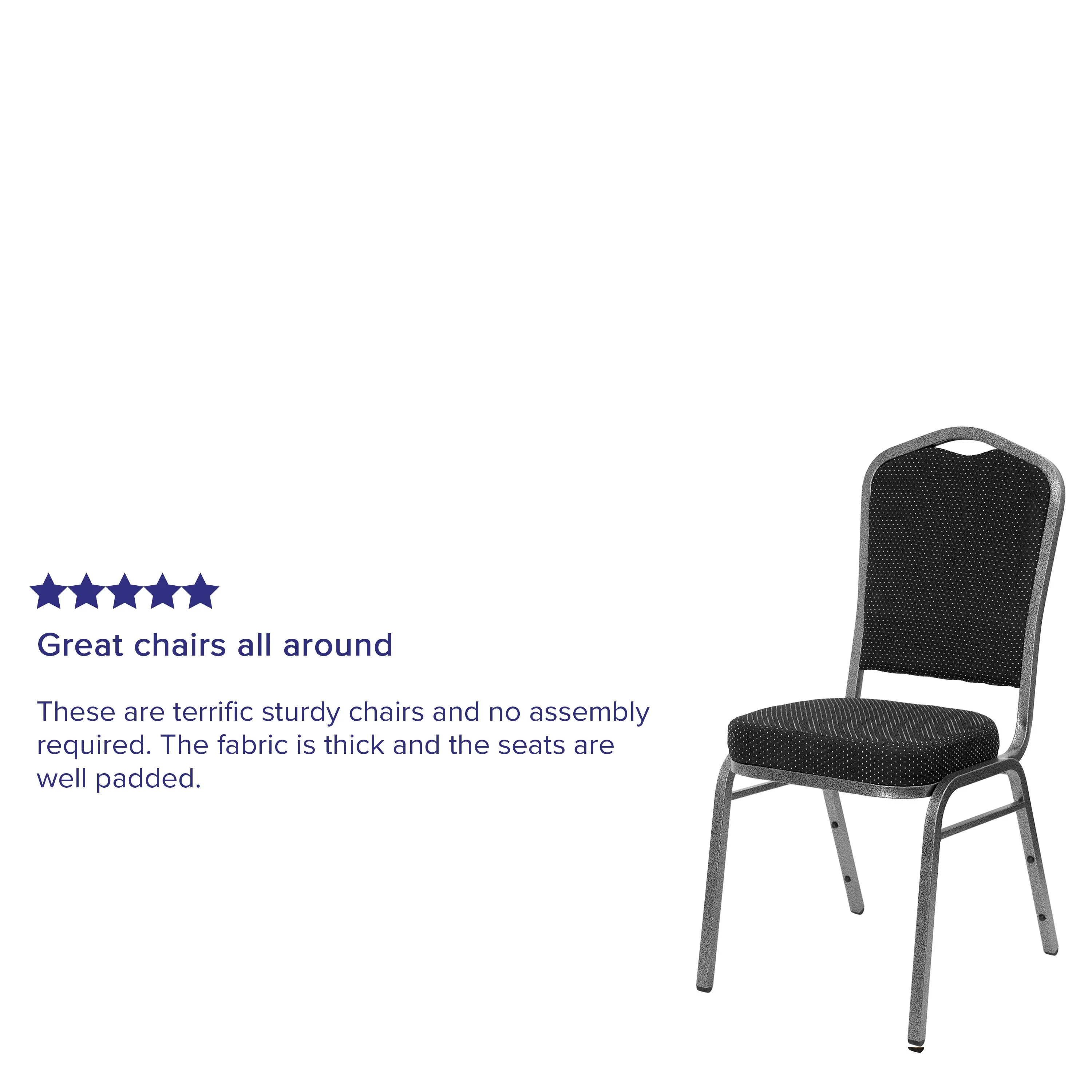 HERCULES Series Crown Back Stacking Banquet Chair - Image 106