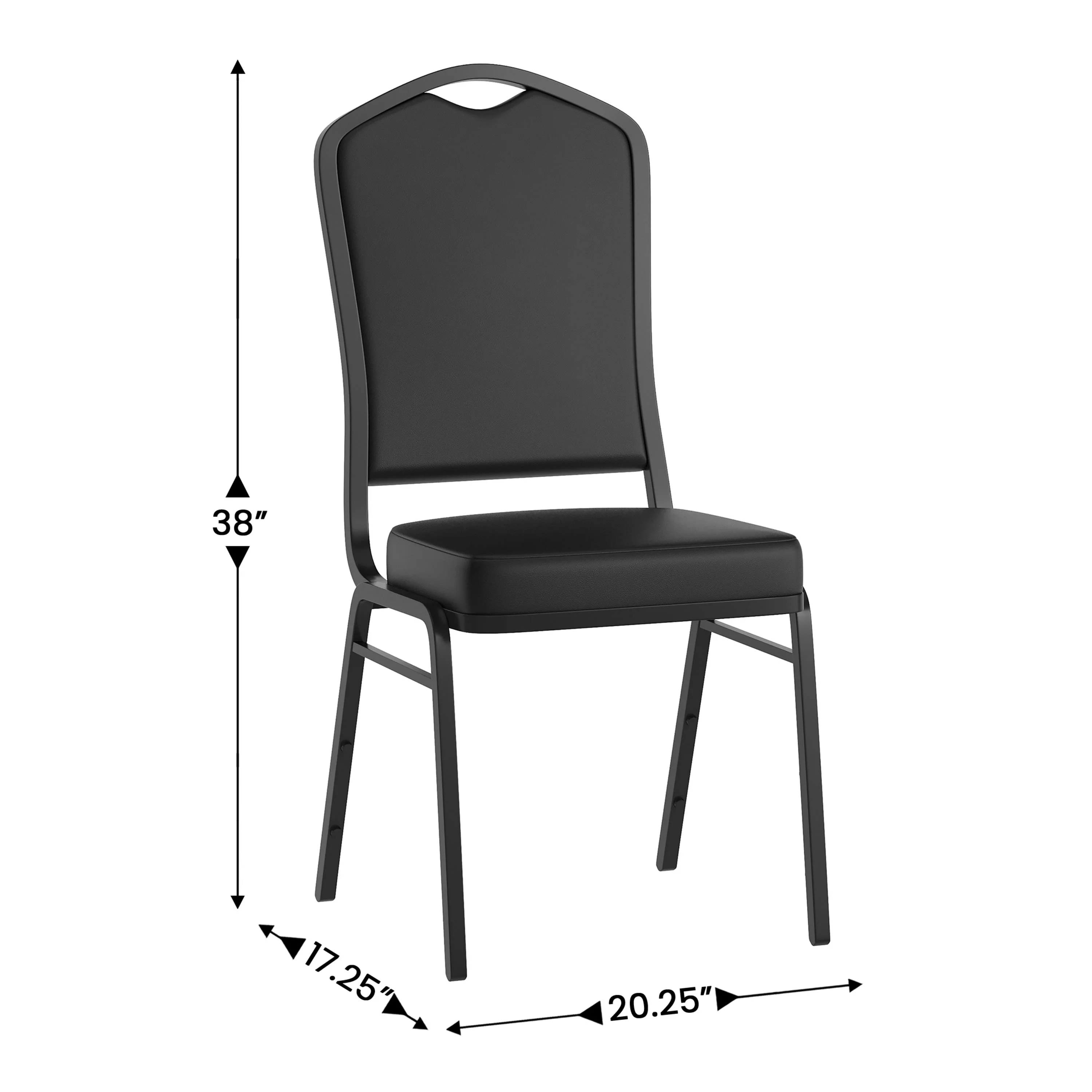 HERCULES Series Crown Back Stacking Banquet Chair - Image 119