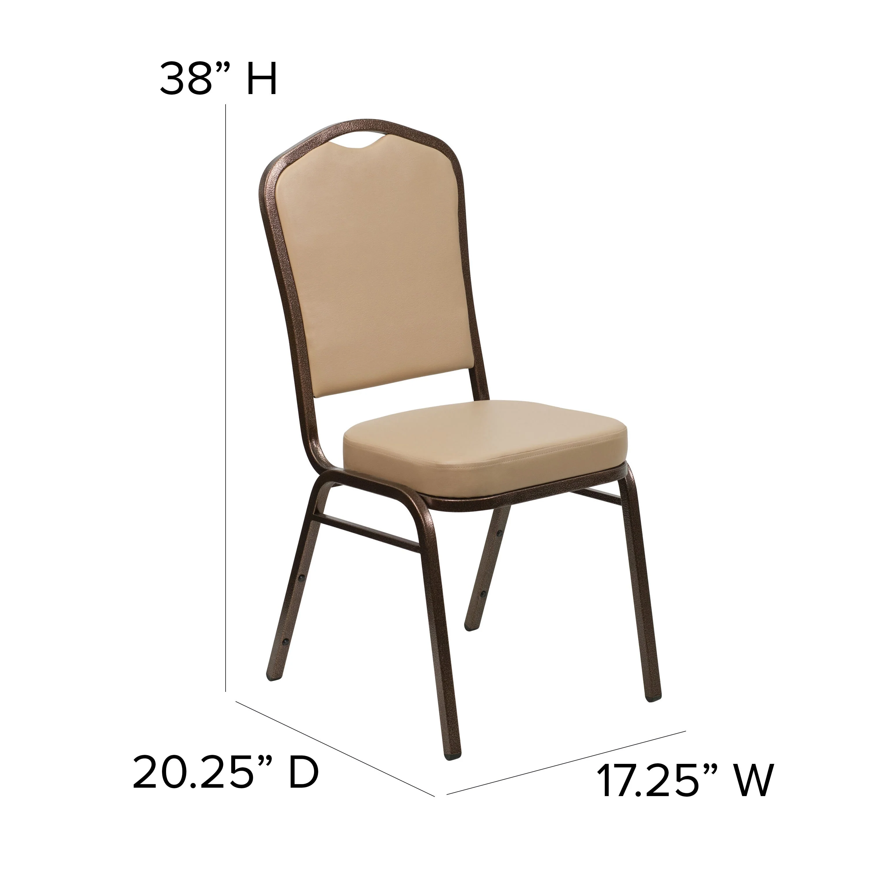 HERCULES Series Crown Back Stacking Banquet Chair - Image 12