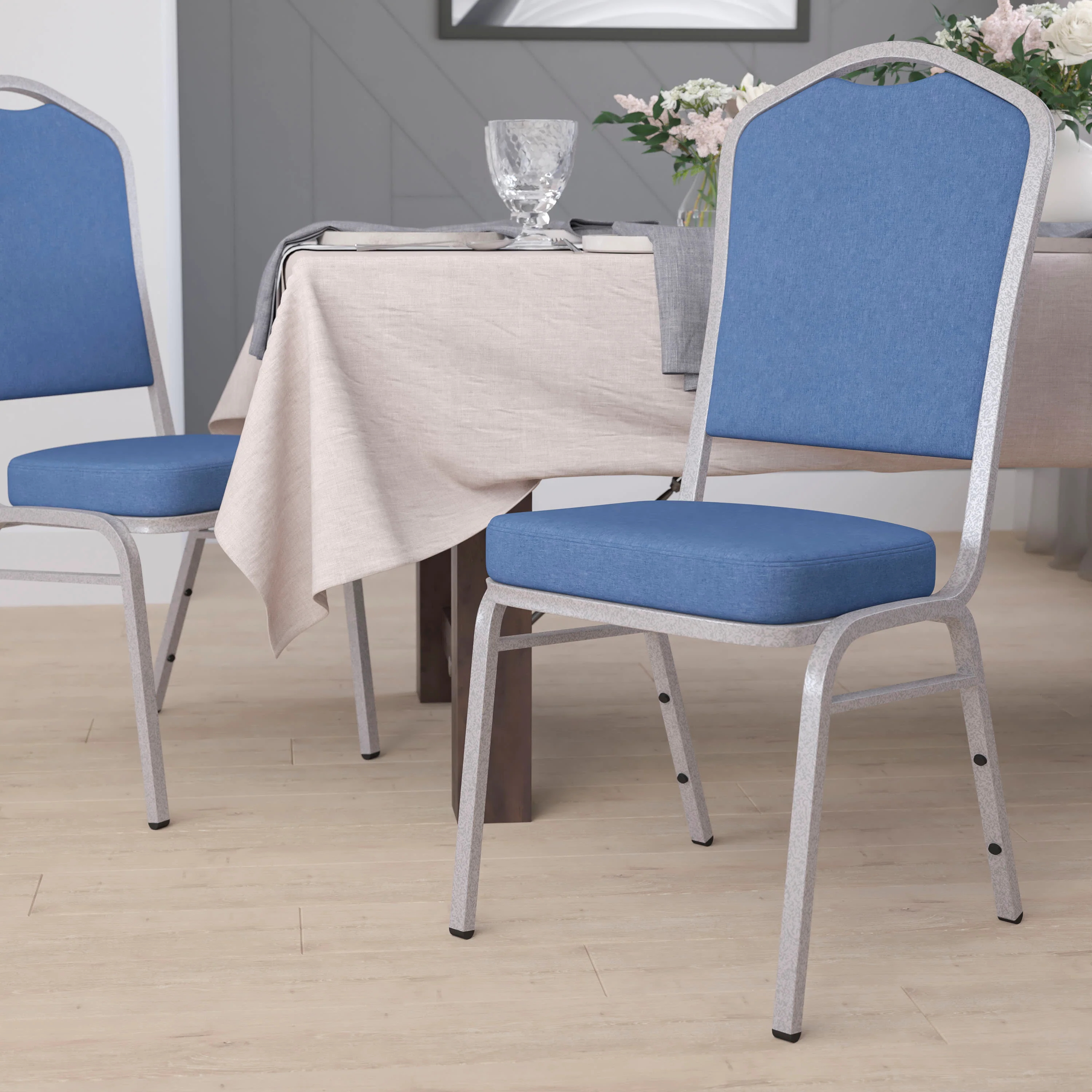 HERCULES Series Crown Back Stacking Banquet Chair - Image 122