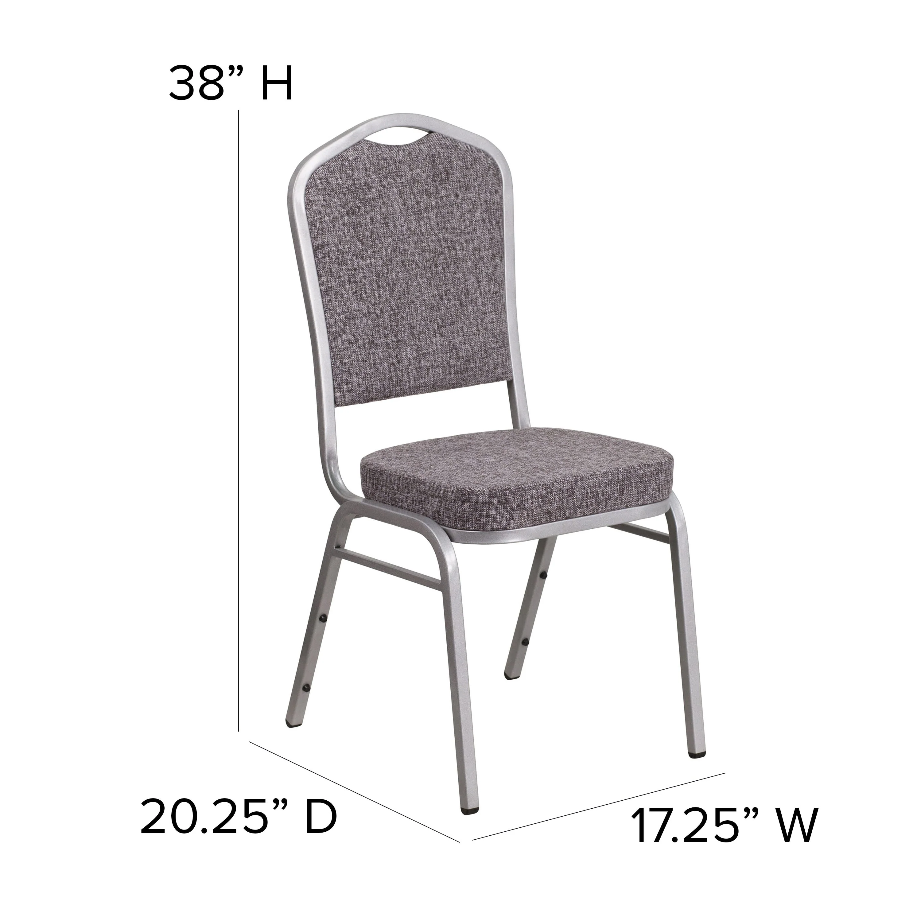 HERCULES Series Crown Back Stacking Banquet Chair - Image 125