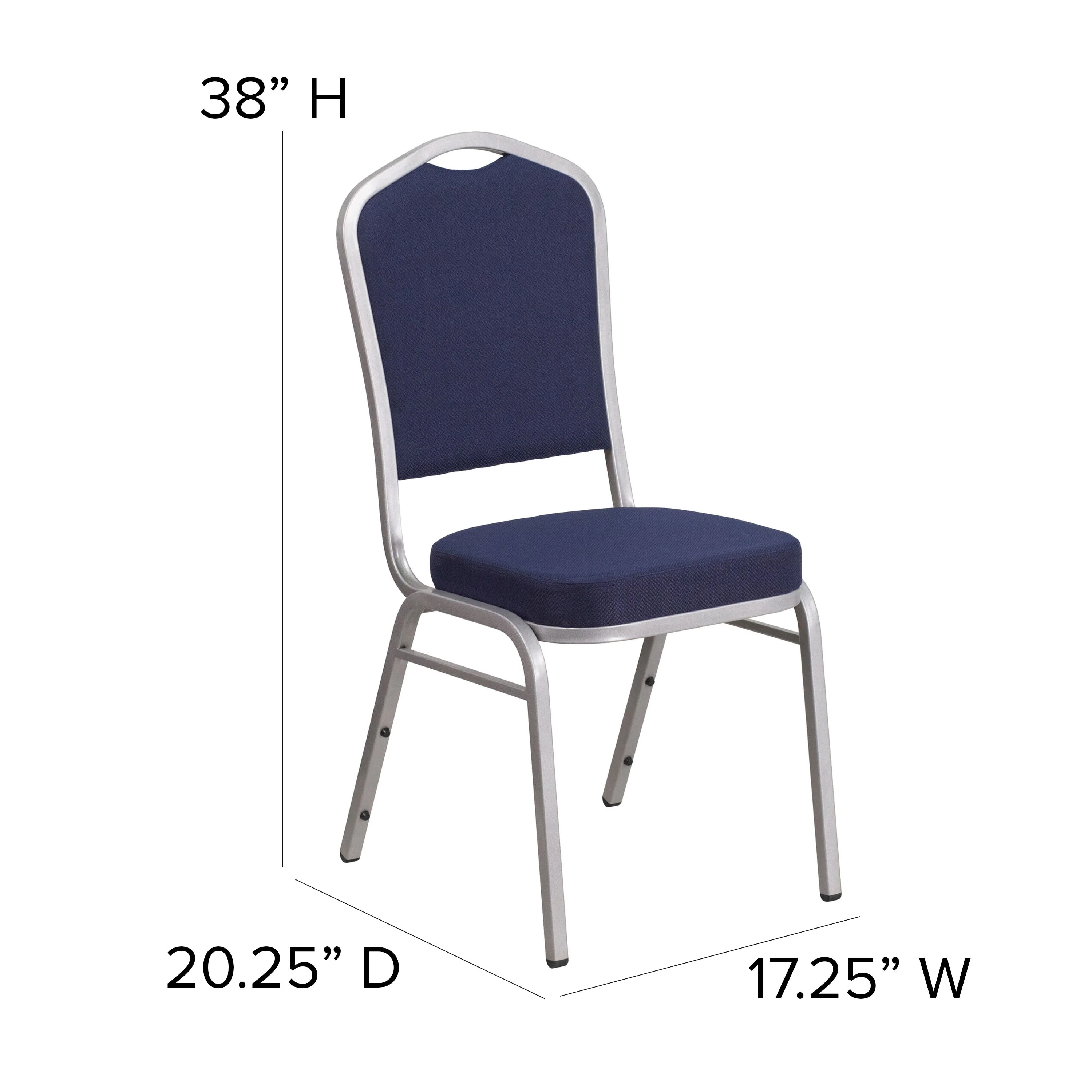 HERCULES Series Crown Back Stacking Banquet Chair - Image 132