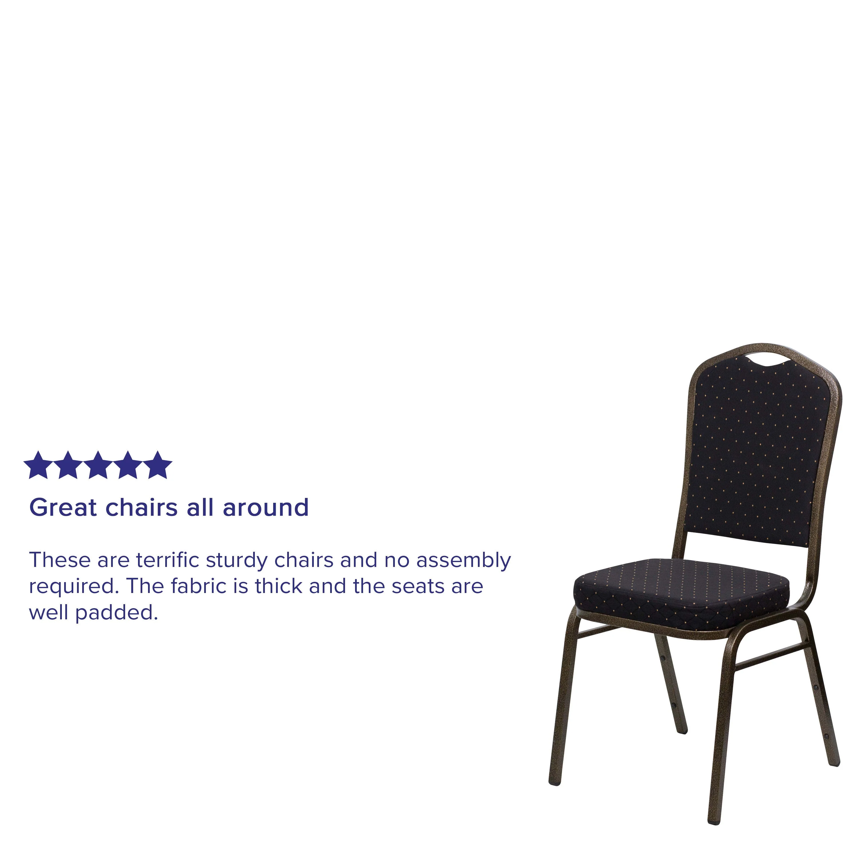 HERCULES Series Crown Back Stacking Banquet Chair - Image 136