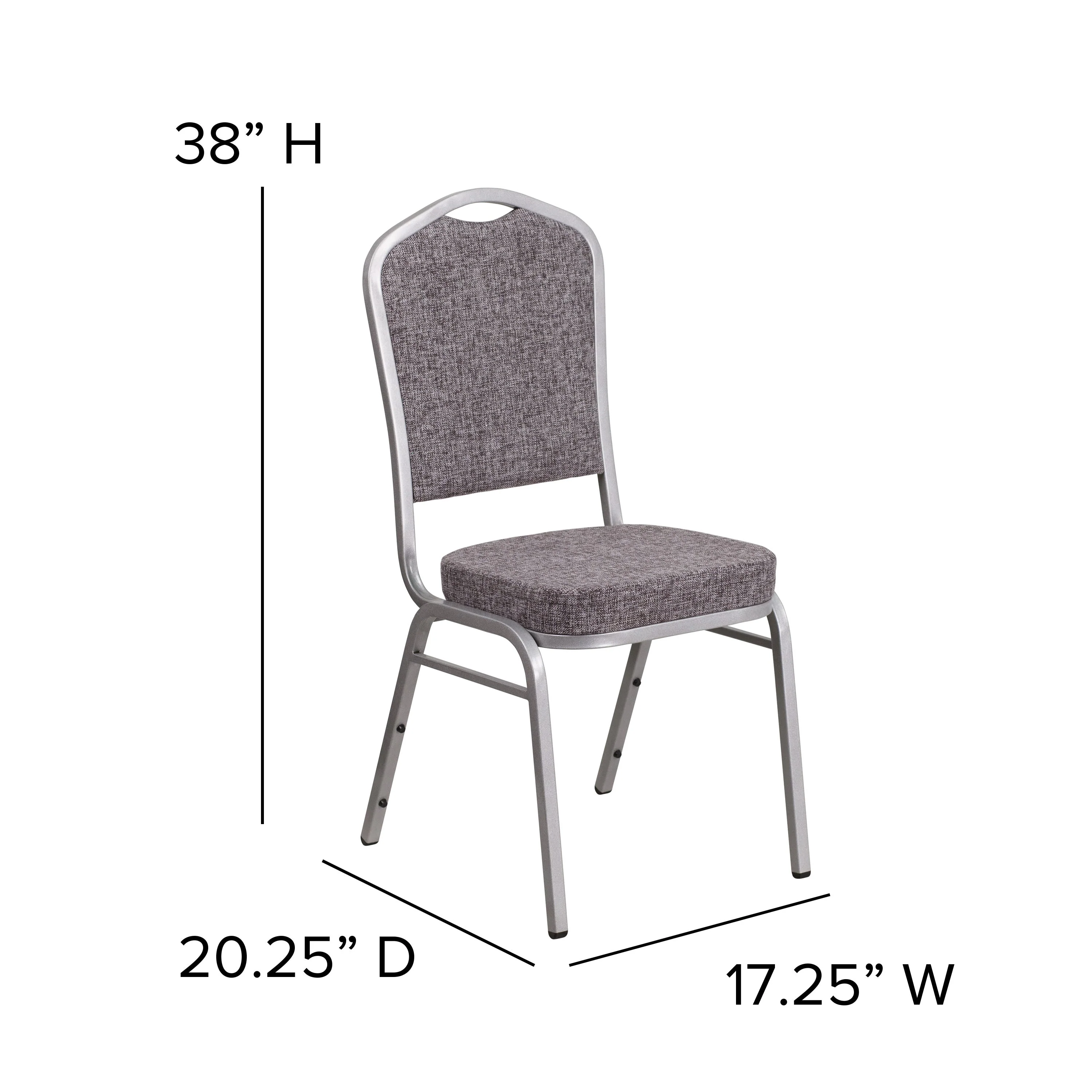HERCULES Series Crown Back Stacking Banquet Chair - Image 143