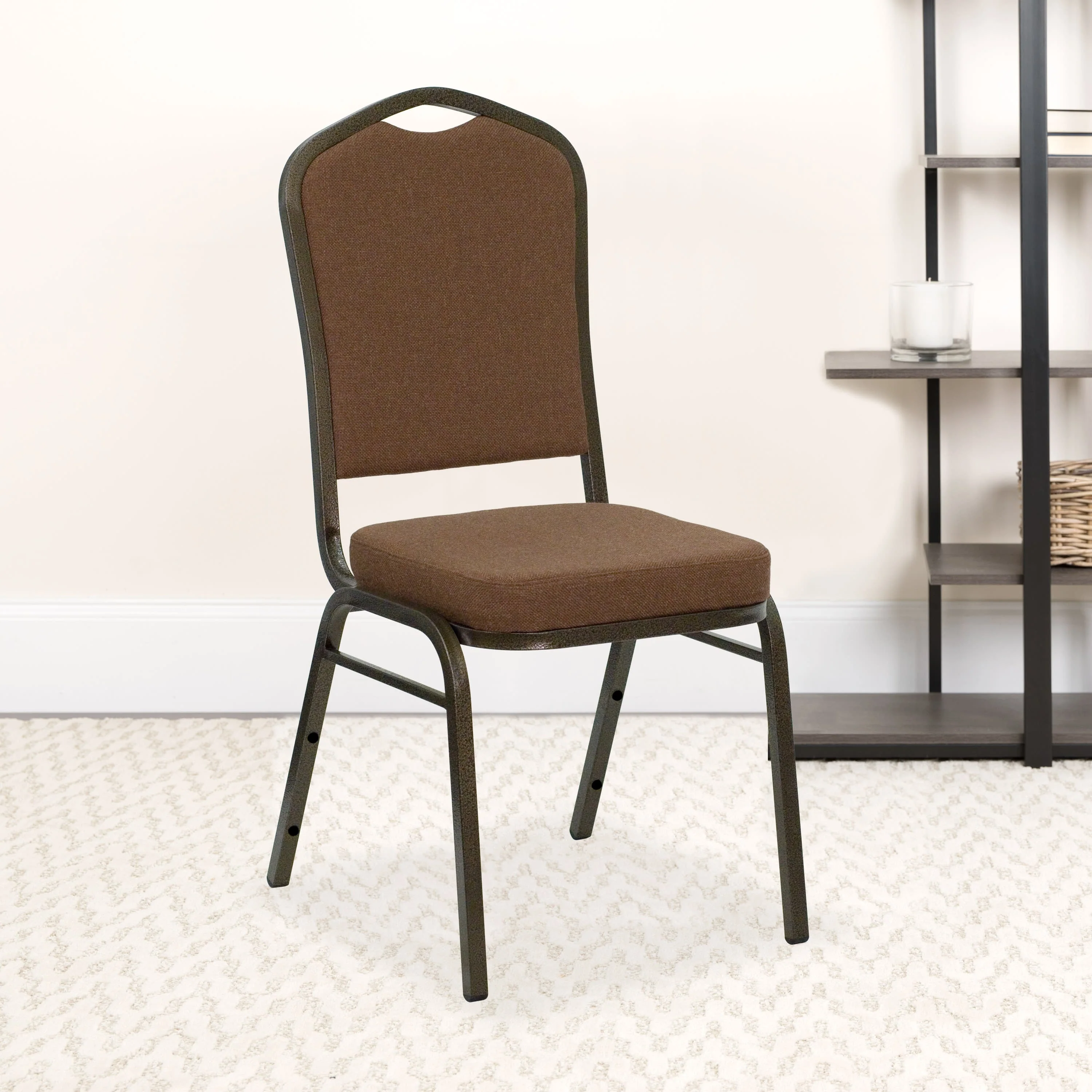 HERCULES Series Crown Back Stacking Banquet Chair - Image 152