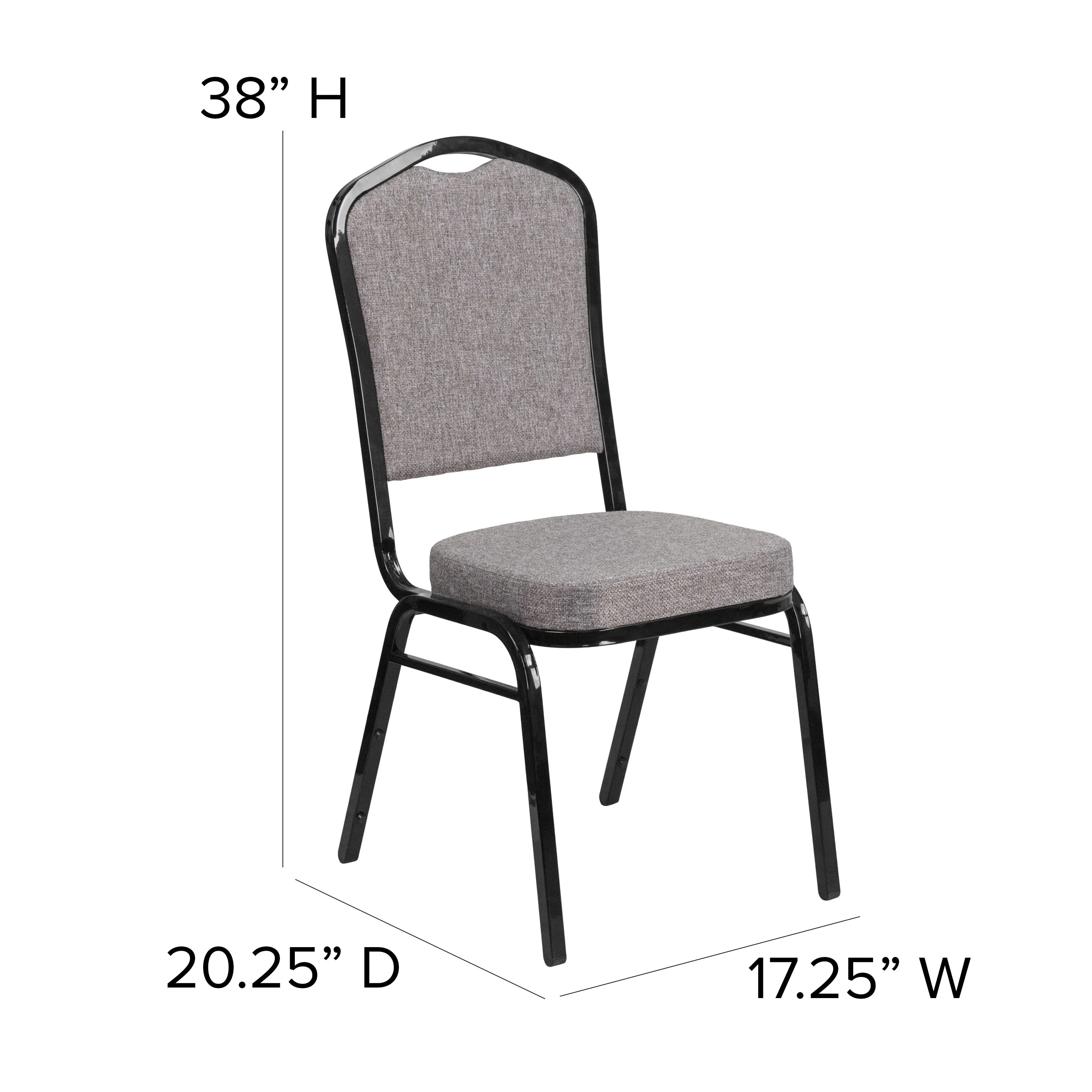 HERCULES Series Crown Back Stacking Banquet Chair - Image 173