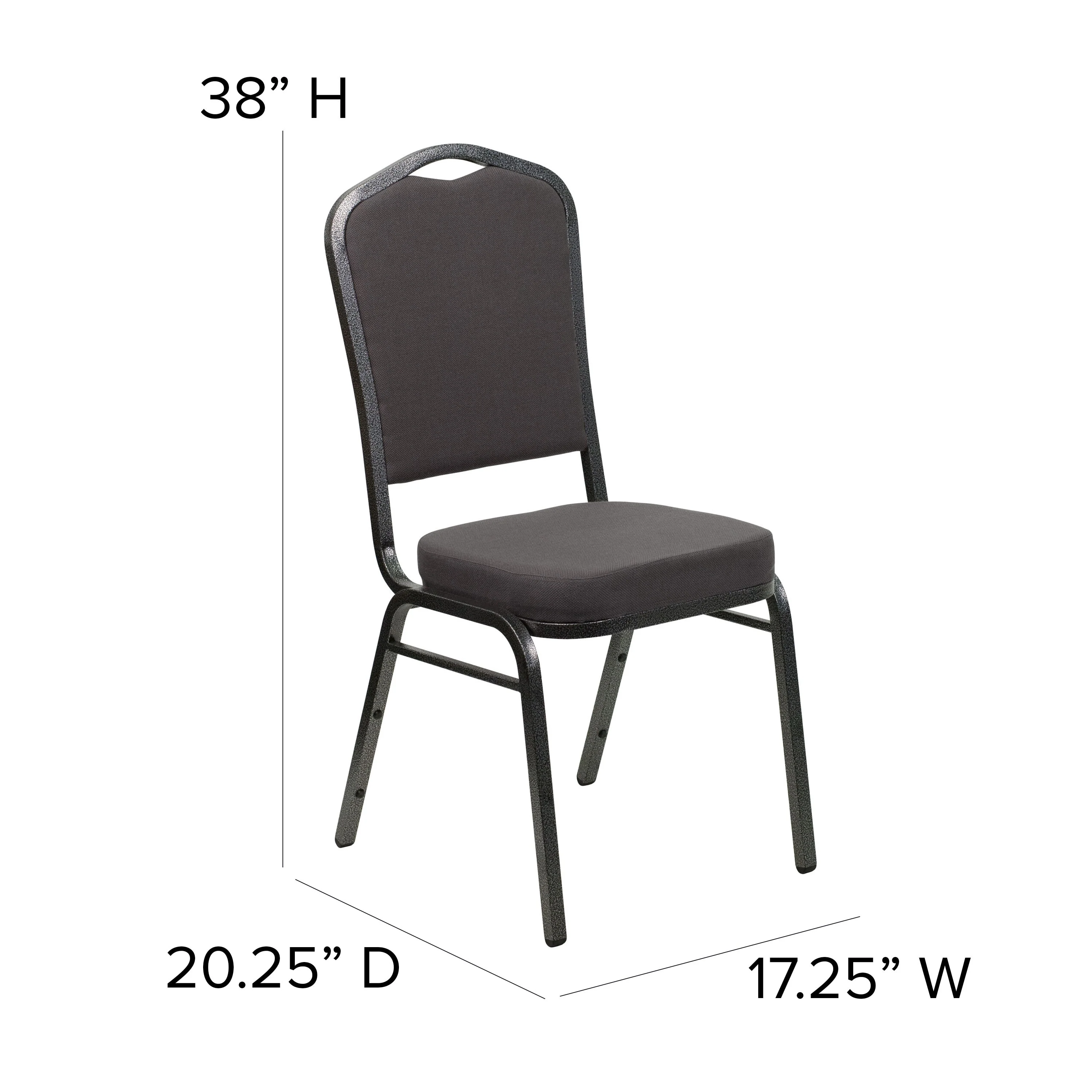 HERCULES Series Crown Back Stacking Banquet Chair - Image 18