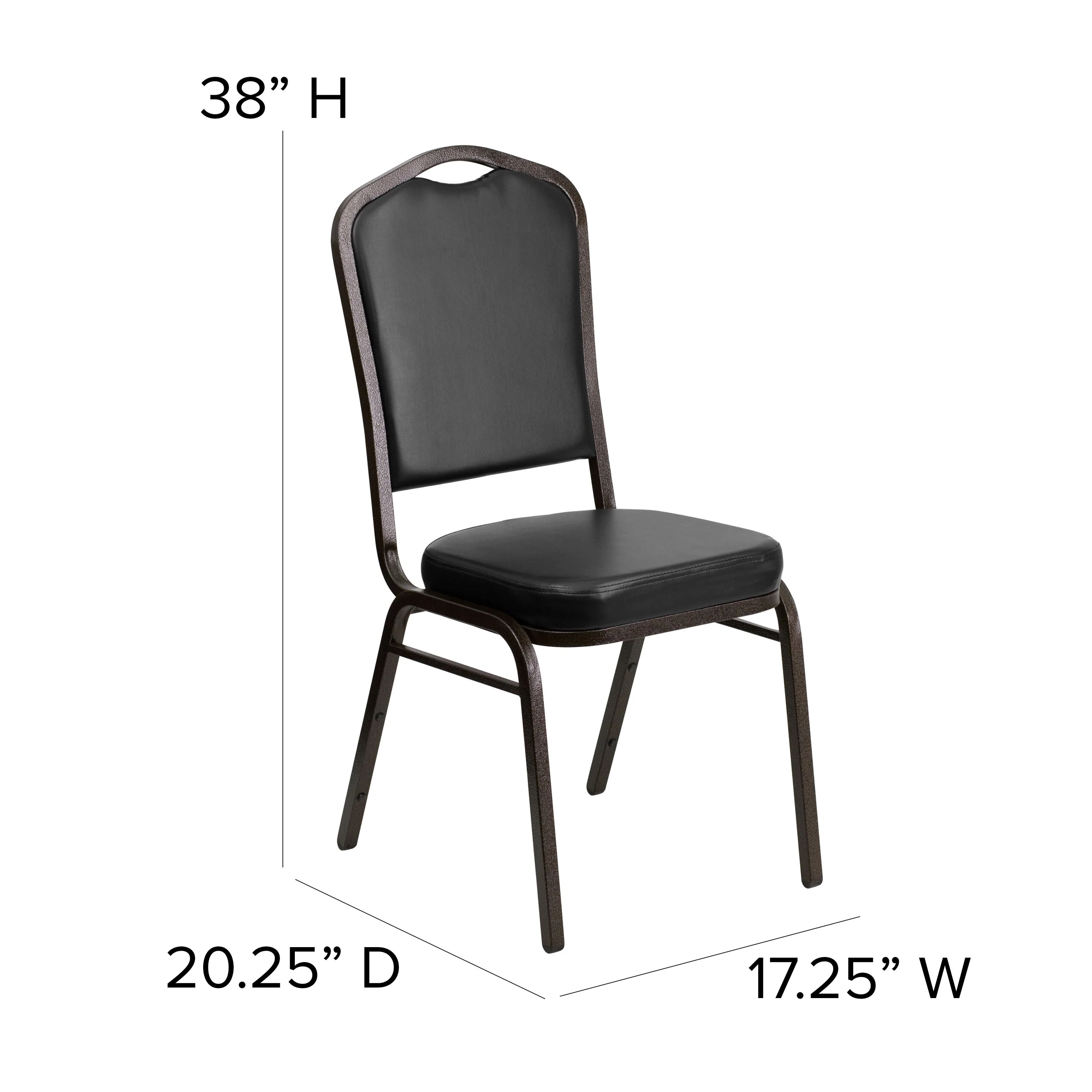 HERCULES Series Crown Back Stacking Banquet Chair - Image 186