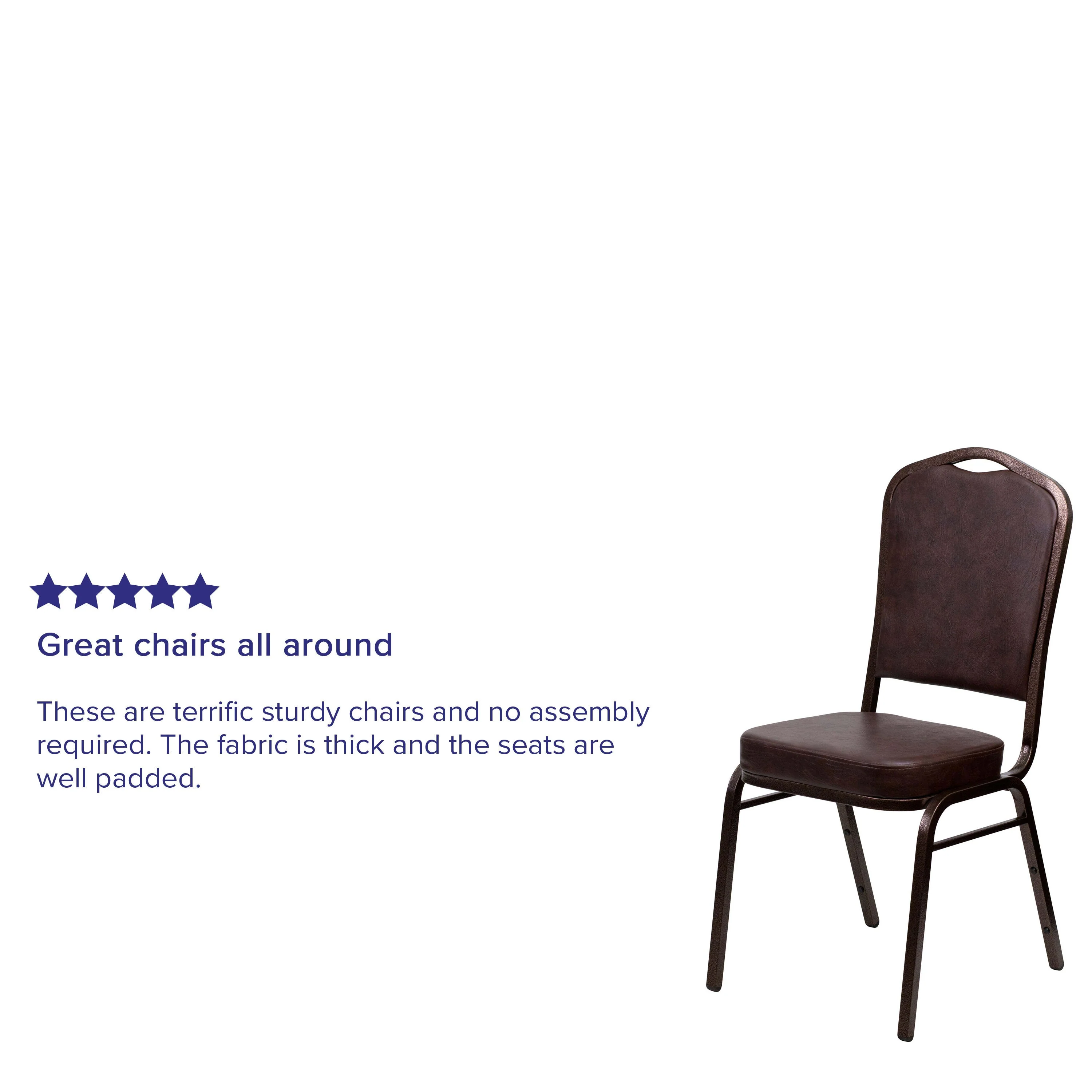 HERCULES Series Crown Back Stacking Banquet Chair - Image 190