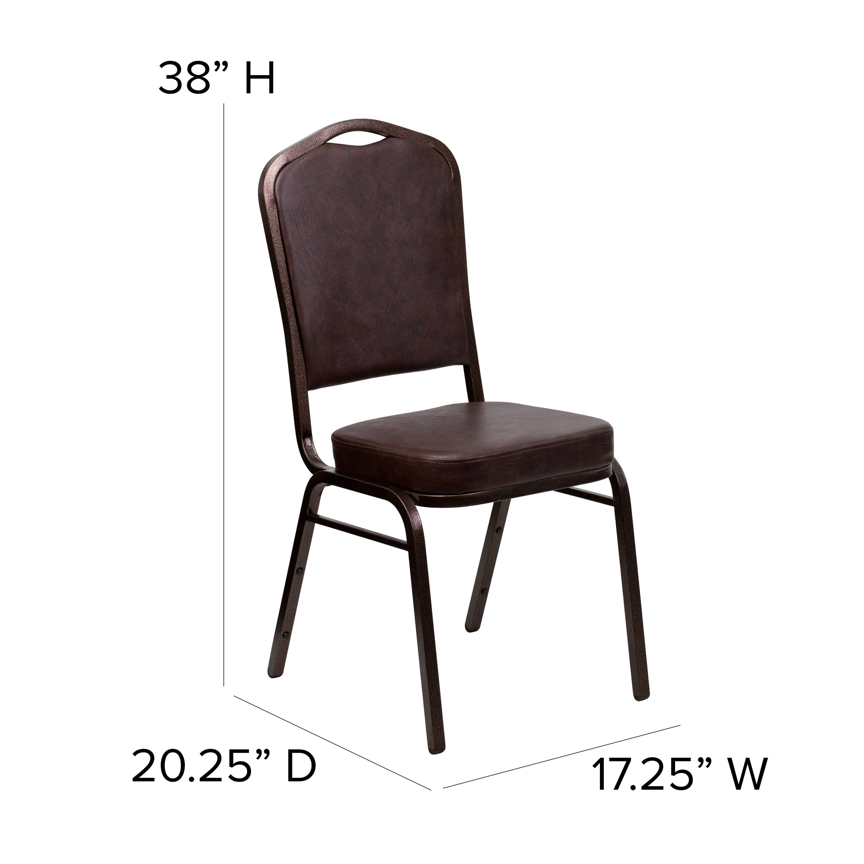 HERCULES Series Crown Back Stacking Banquet Chair - Image 192