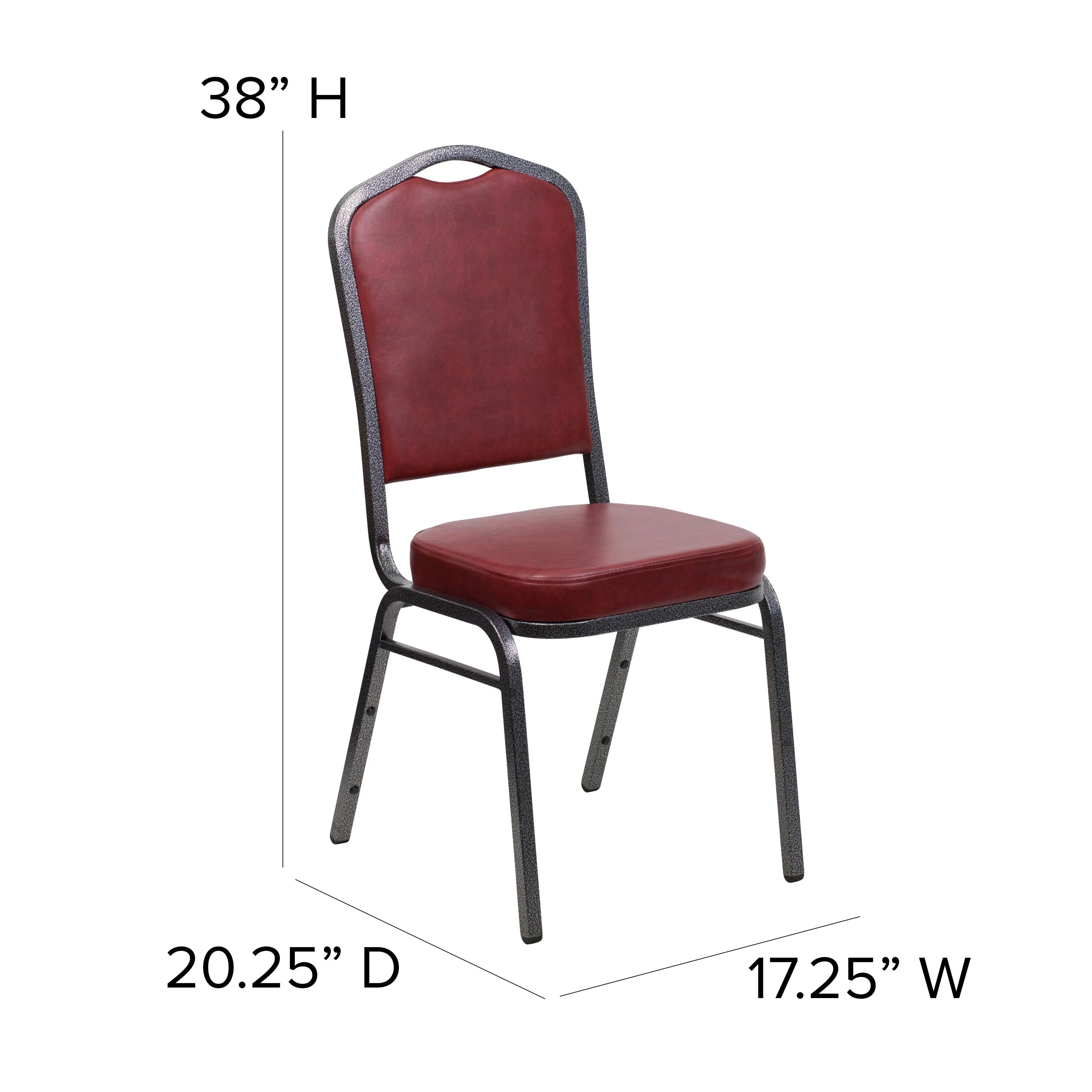 HERCULES Series Crown Back Stacking Banquet Chair - Image 198